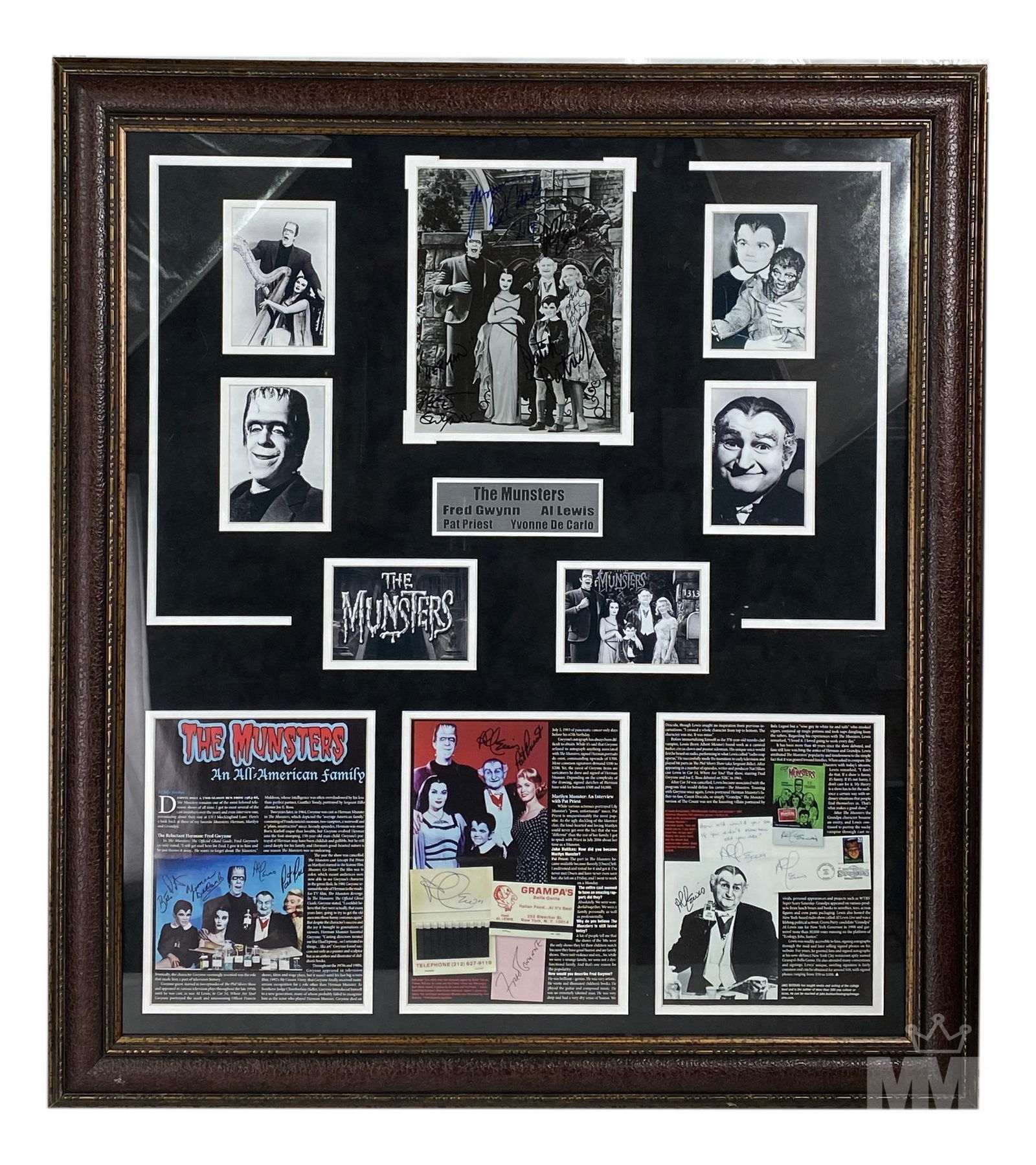 The Munsters Cast Signed Autographed Framed Photos (1 of 12)