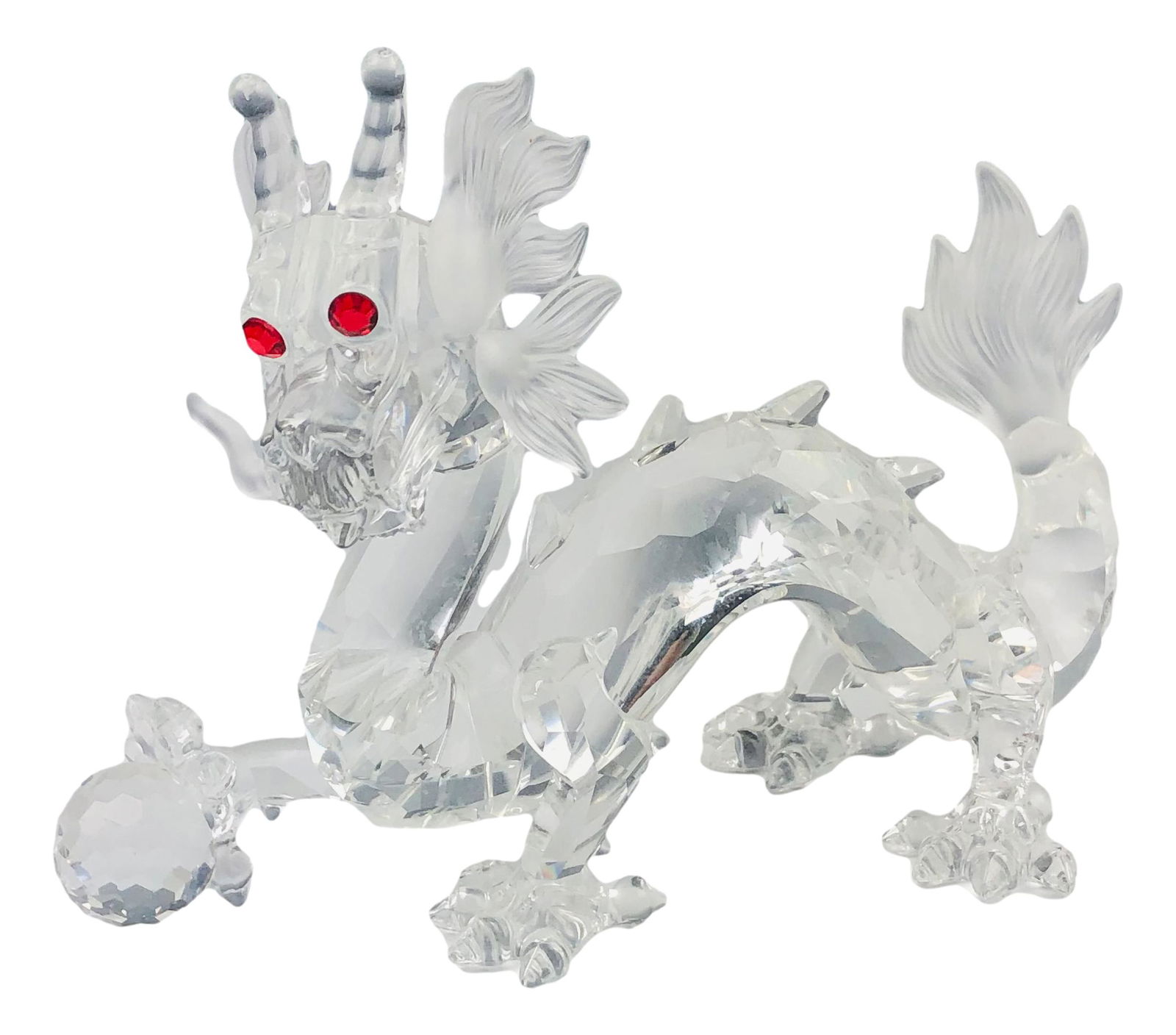 Swarovski Austrian Crystal Dragon w/ Ball Figurine (1 of 4)