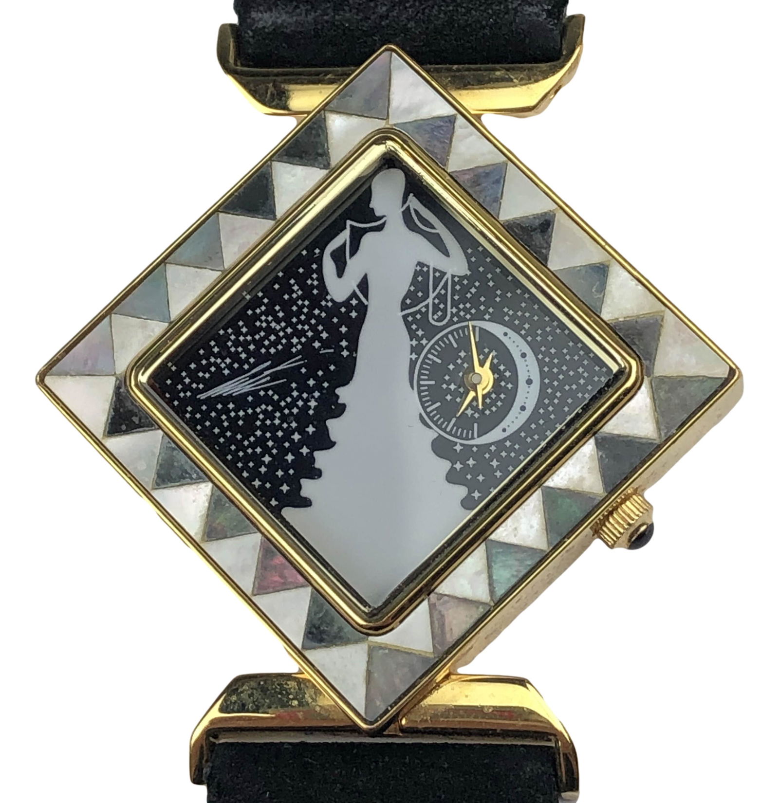 Sevenarts Ltd Erte Gold Plate Stainless Wristwatch (1 of 6)
