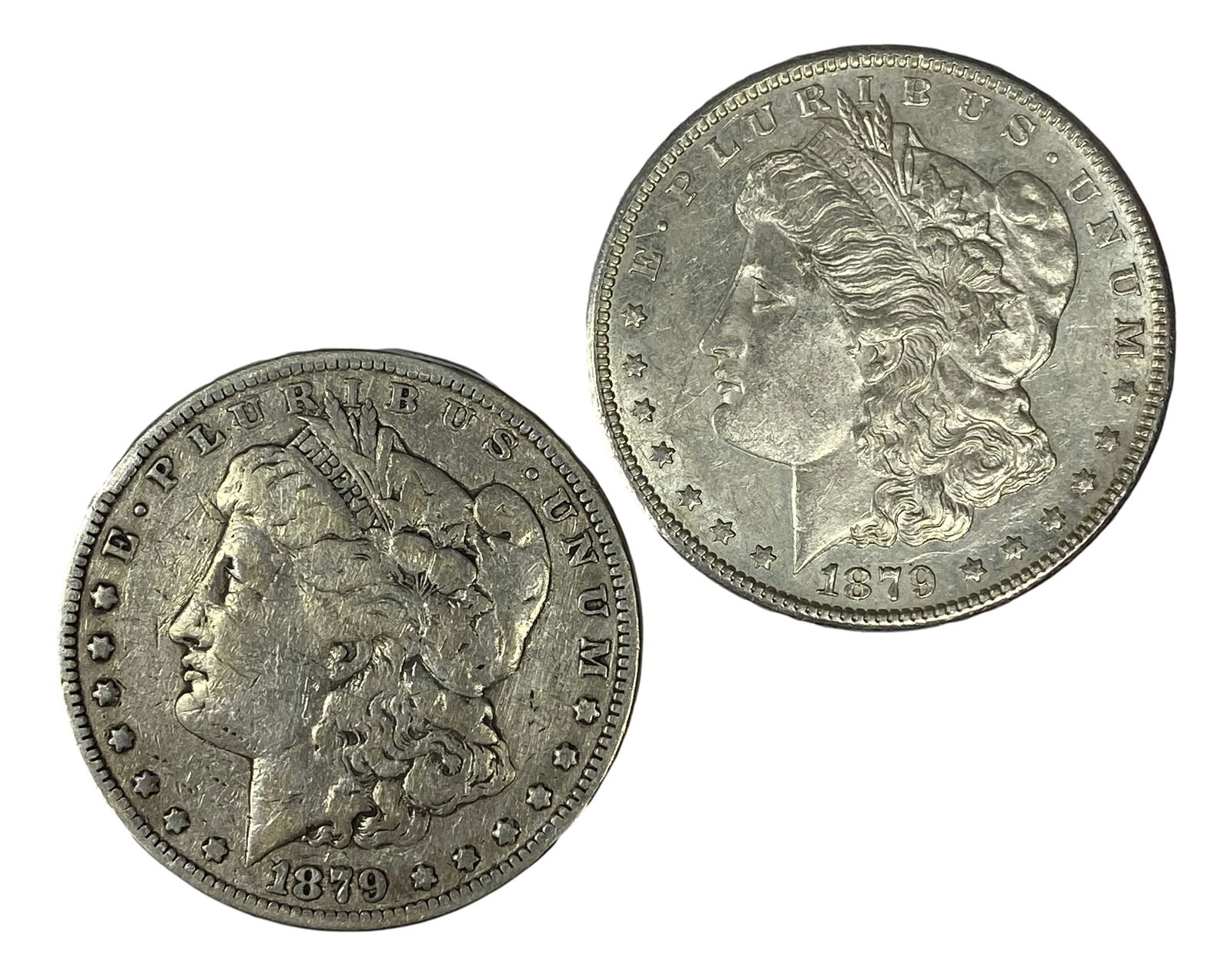 1879 S & Pa American Morgan Silver Dollar Coin LOT (1 of 2)