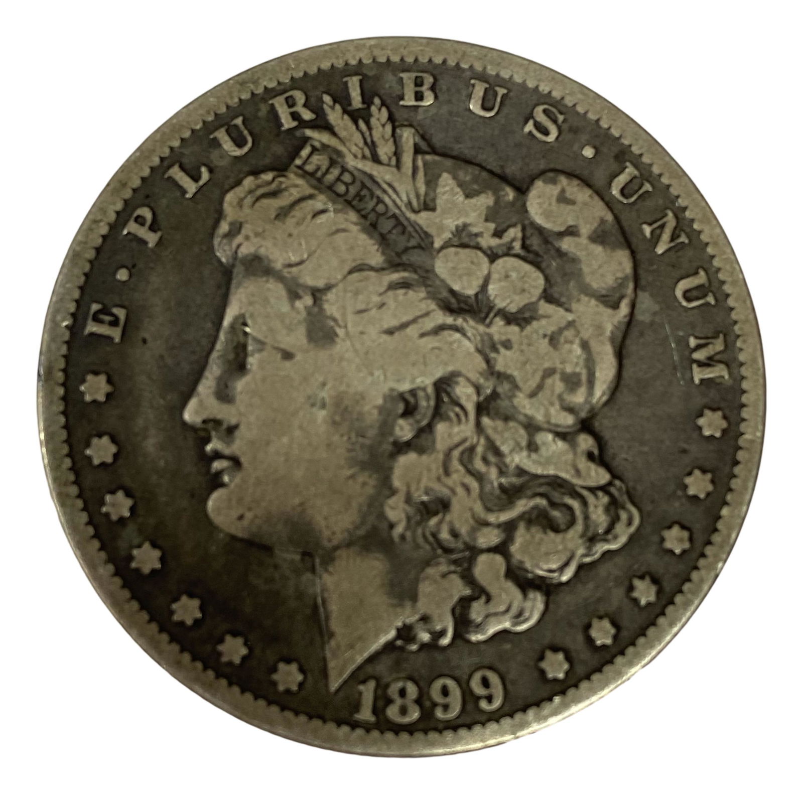 1899 Micro O American Morgan Silver Dollar Coin (1 of 2)