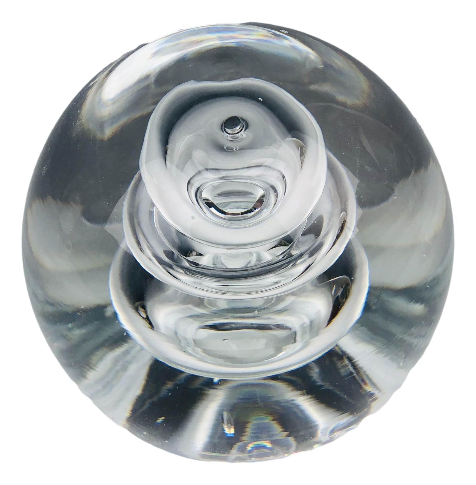 Simon Pearce Cased Vortex Signed Glass Paperweight (1 of 3)