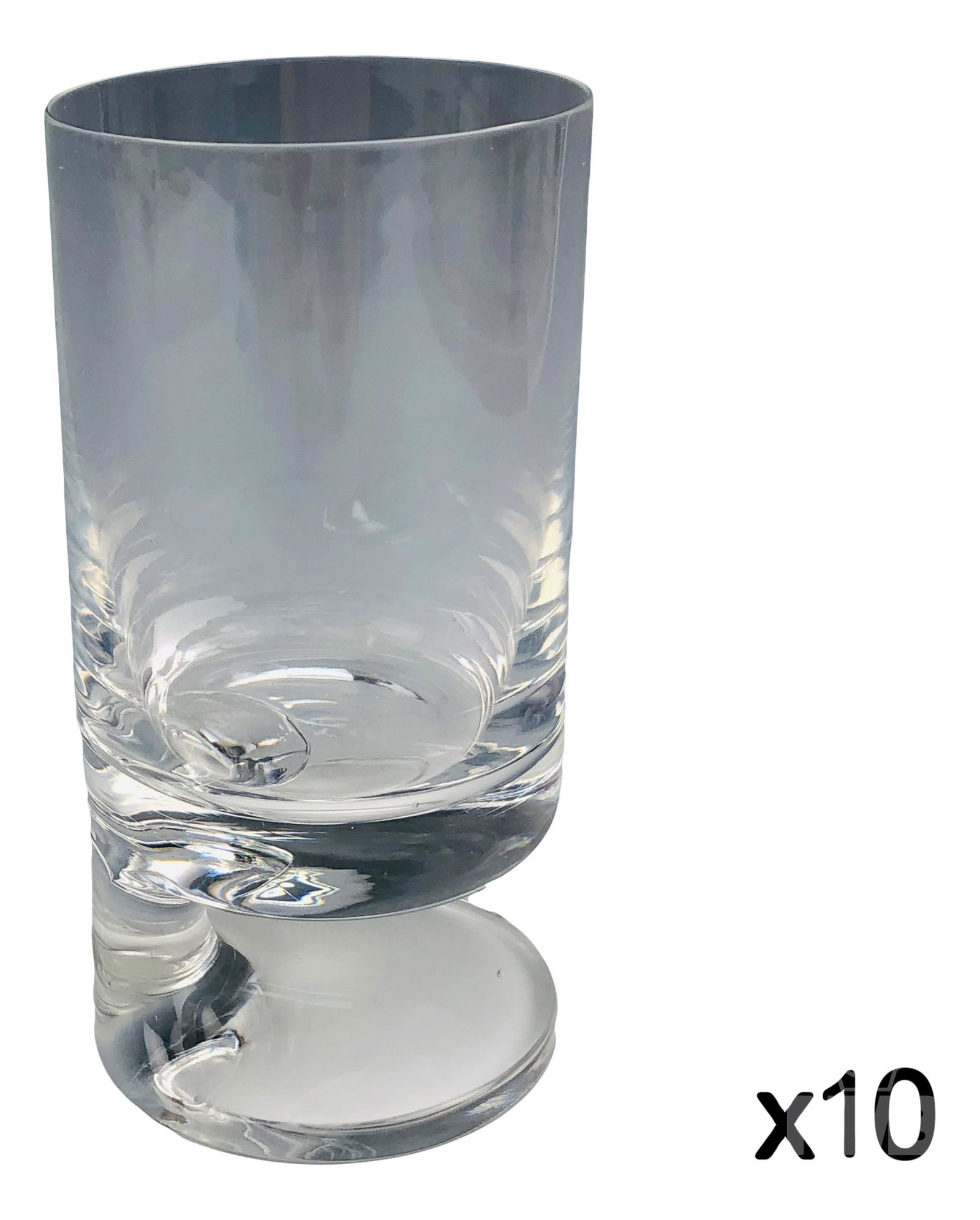 9 Joe Colombo Smoke Mid Century MCM Wine Glasses: Set of nine, Designed by Joe Colombo (Italian, 1930 - 1971 ) celebrated Industrial designer. Pattern : Smoke. Circa 1960's. Manufactured by Arnolfo di Cambio, Italy. Measure 4 3/4 in. - 5 1/2 in. No a