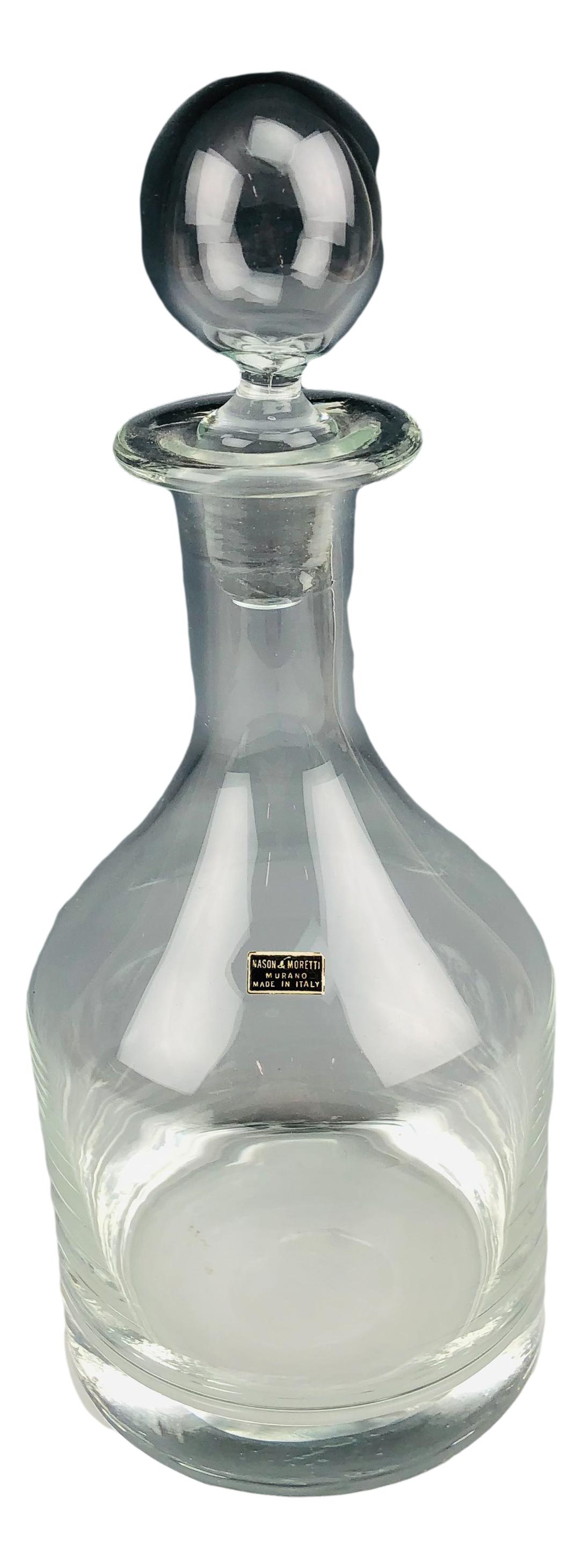 Nason & Moretti Italian Blown Glass Bar Decanter (1 of 4)