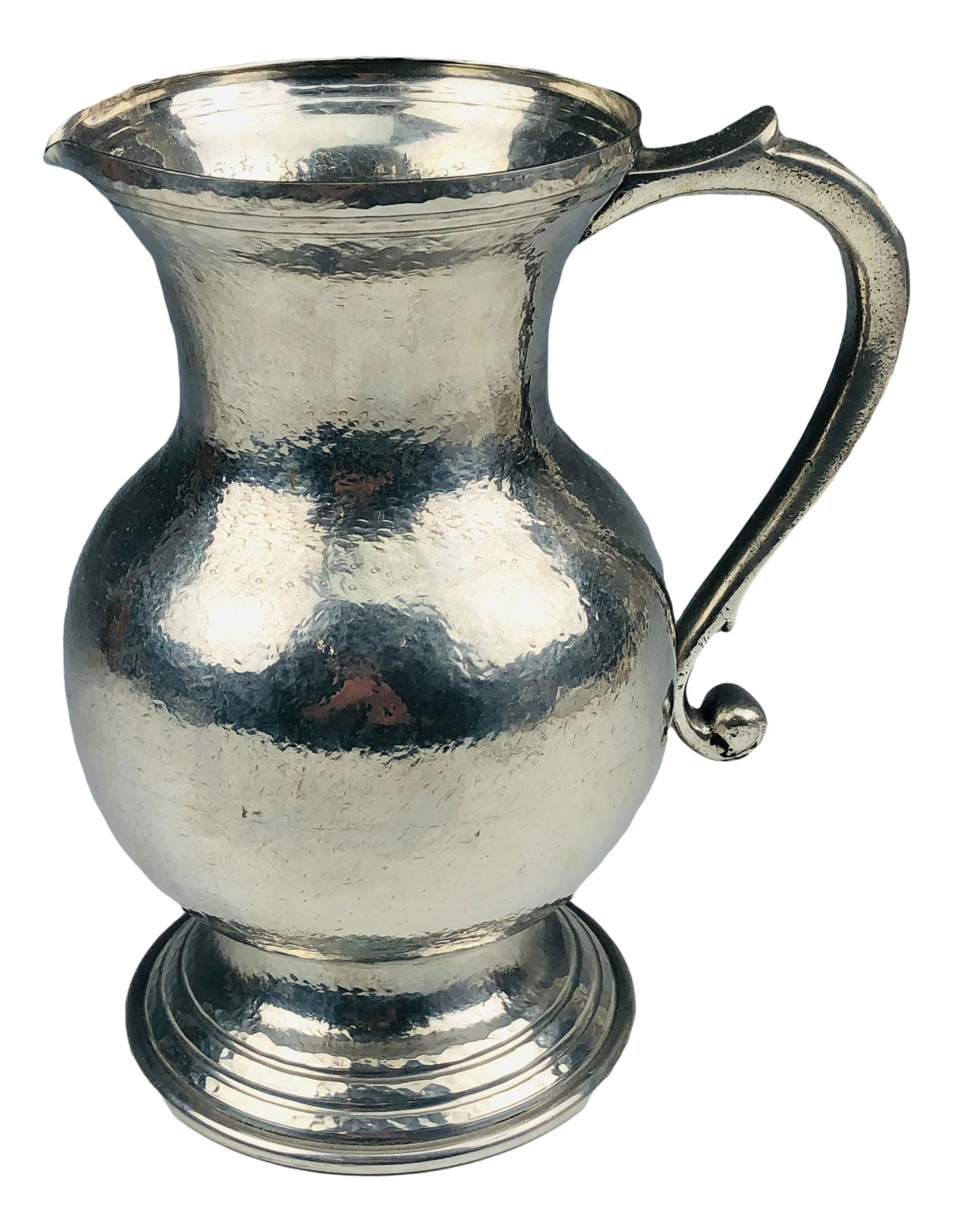 Tane Mexico Hammered Pewter Water Tea Pitcher Jug (1 of 4)