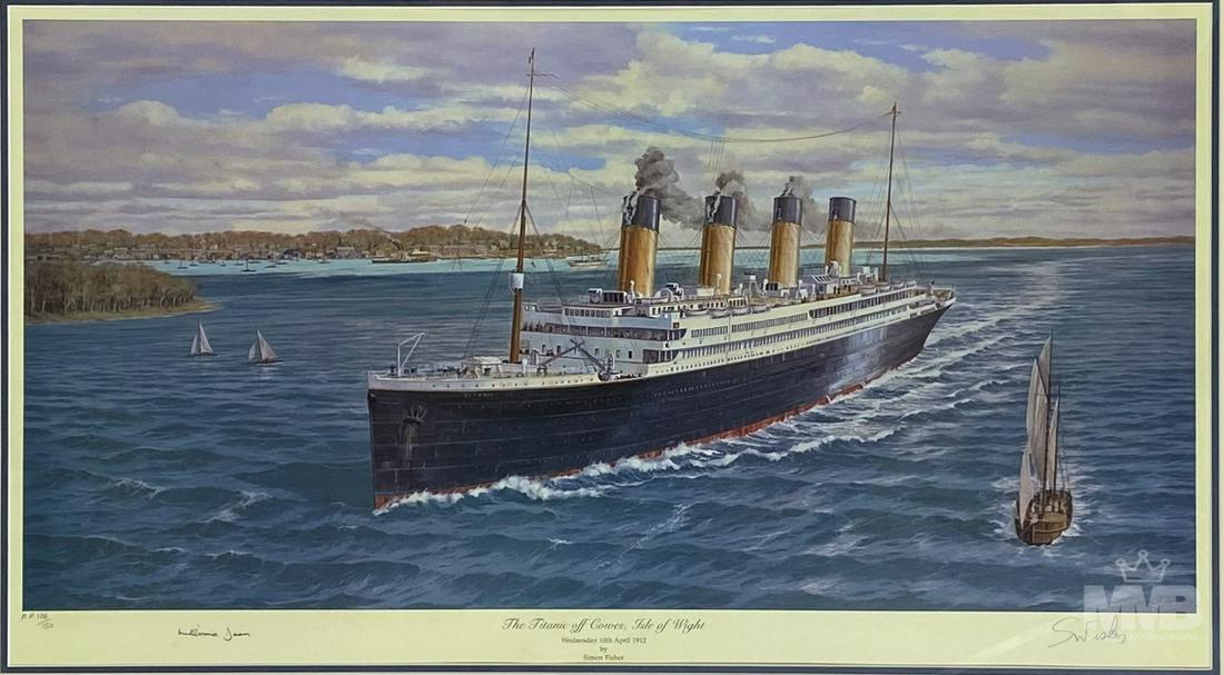 LE Color Picture Titanic w/ Autographed Signatures (1 of 7)