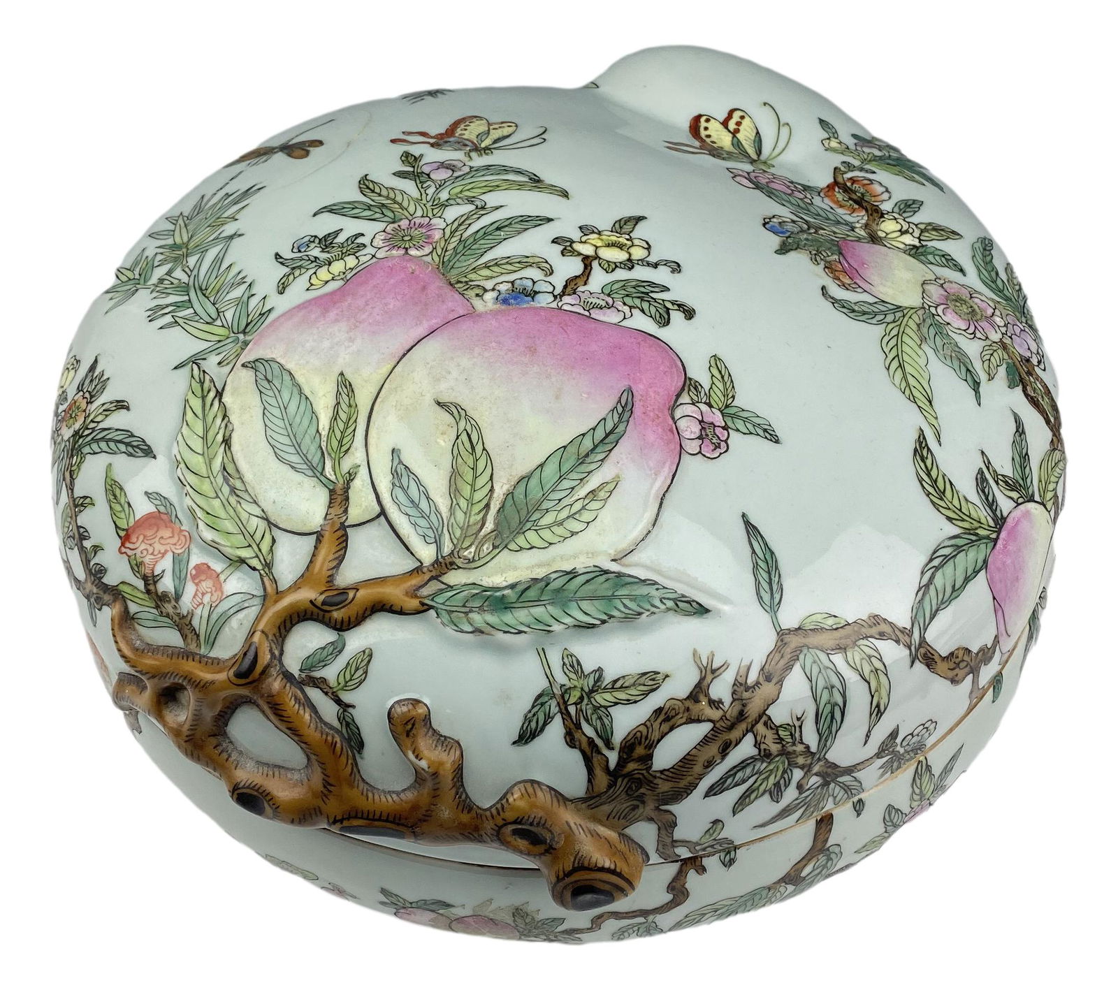 Chinese Export Famille Rose Porcelain Lidded Box (1 of 12)