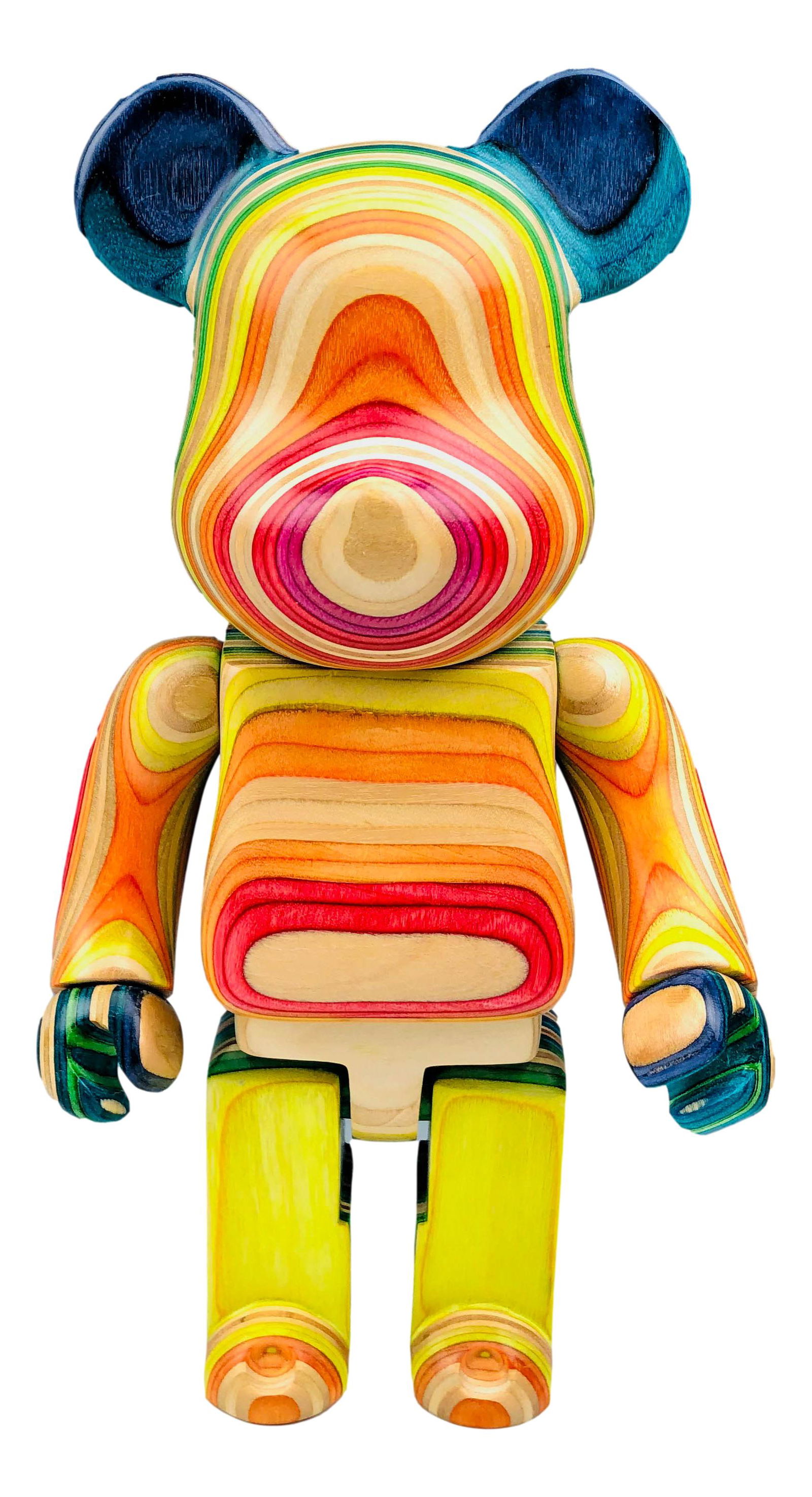 Rainbow Bear Replica Wood Sculpture after Haroshi (1 of 7)