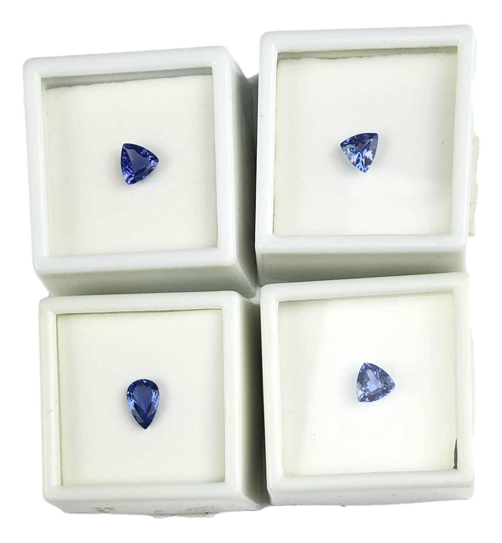 3.15 CT TW Fine Blue Tanzanite 4 Gemstone Lot (1 of 3)