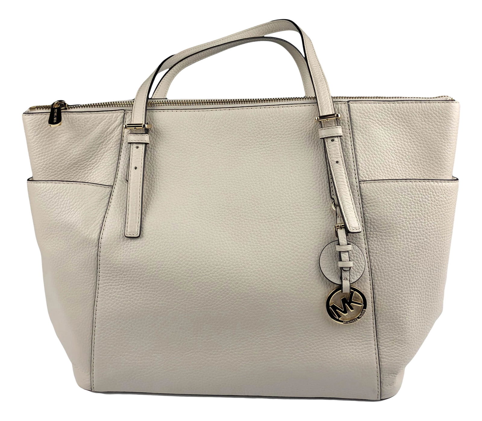 Michael Kors Cream Leather Designer Tote Handbag (1 of 5)