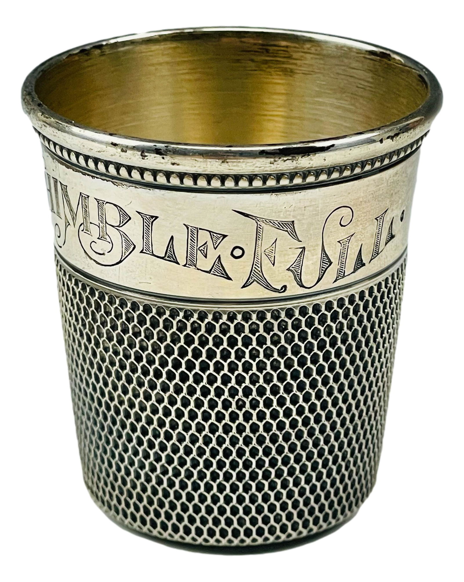Black Starr Gorham Sterling Thimble Shot Glass Cup (1 of 4)