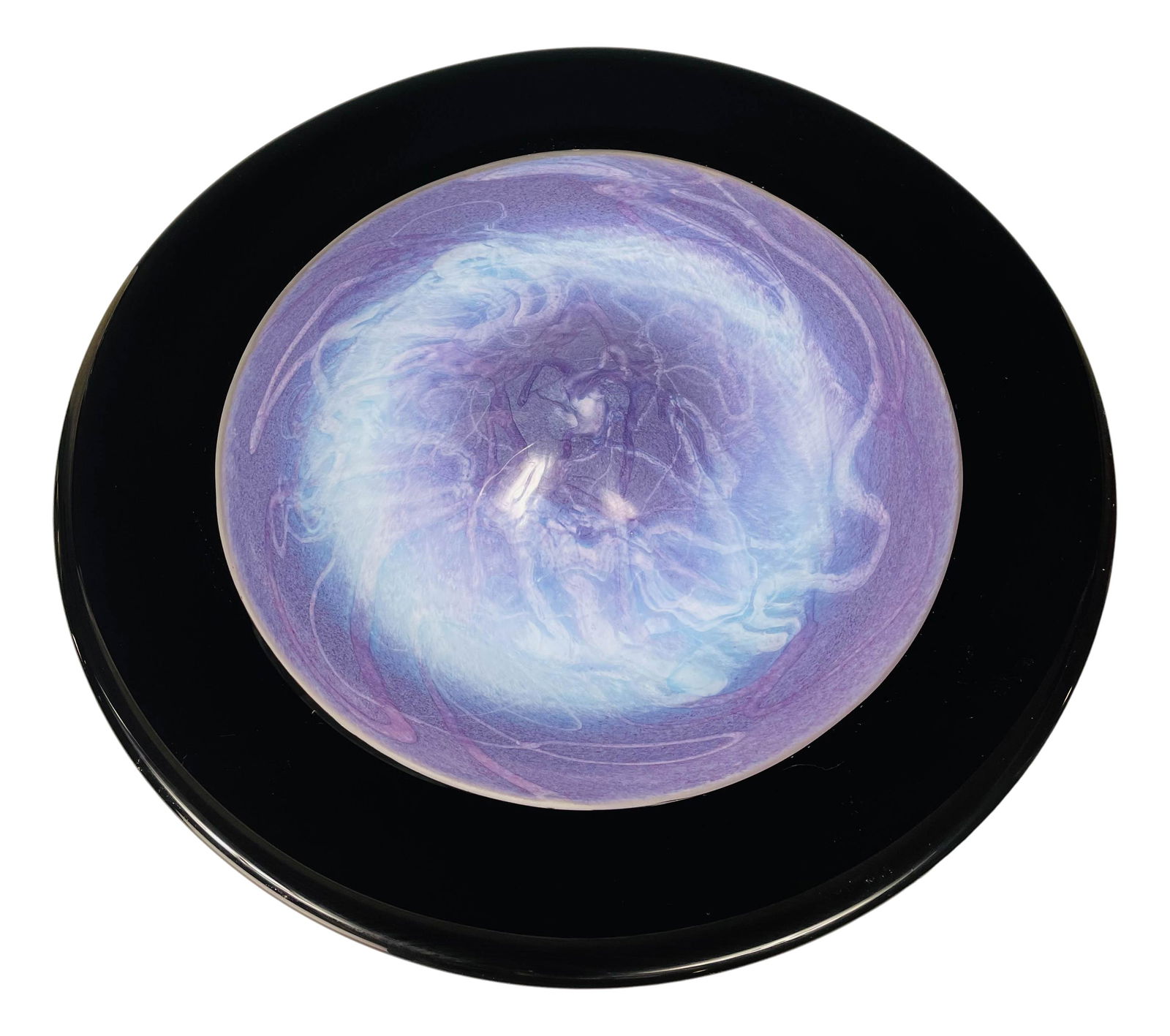 Michael Nourot (1949-2015) Art Glass Charger Plate (1 of 4)