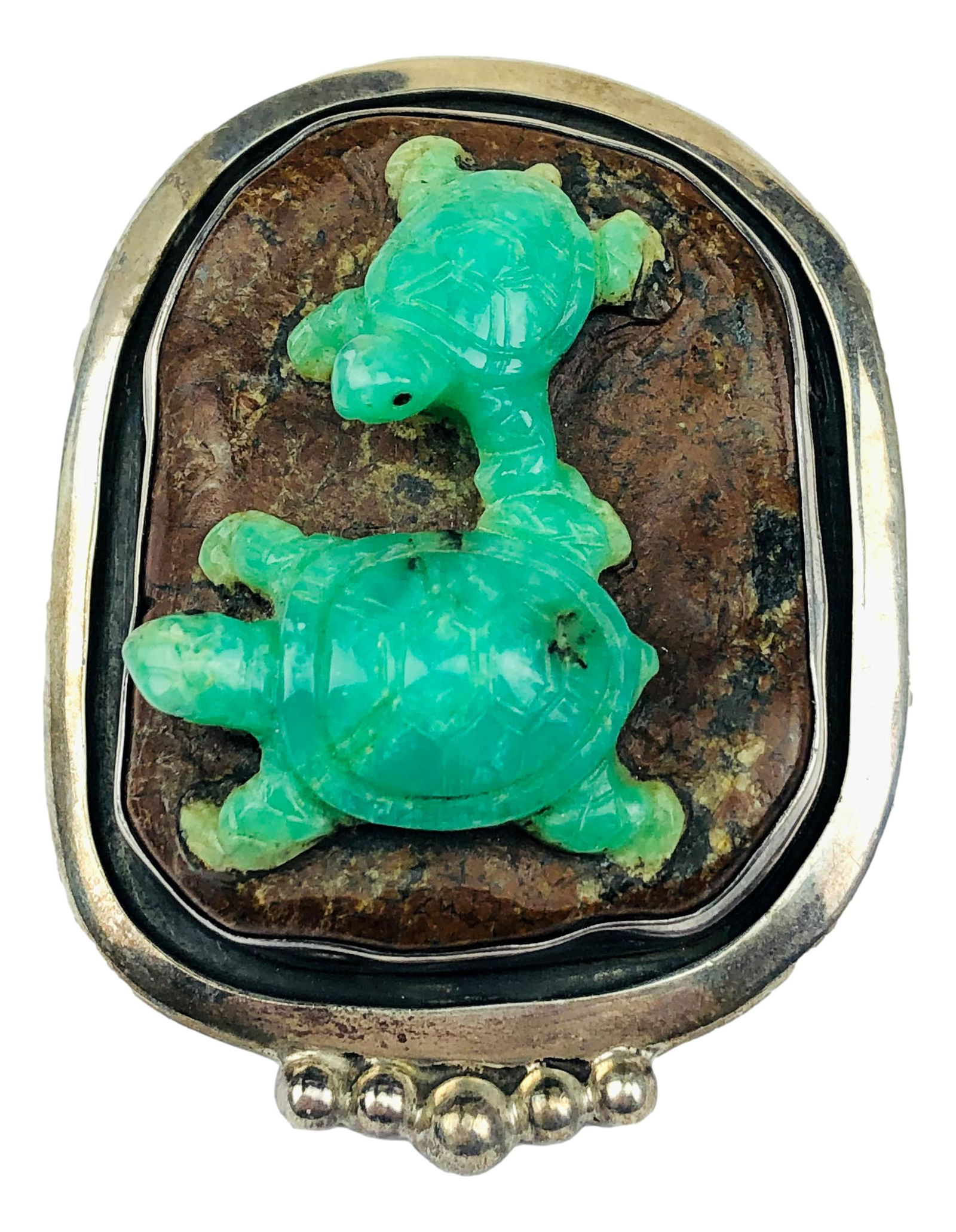 Amy Kahn Russell Sterling Gemstone Pendant Brooch (1 of 4)