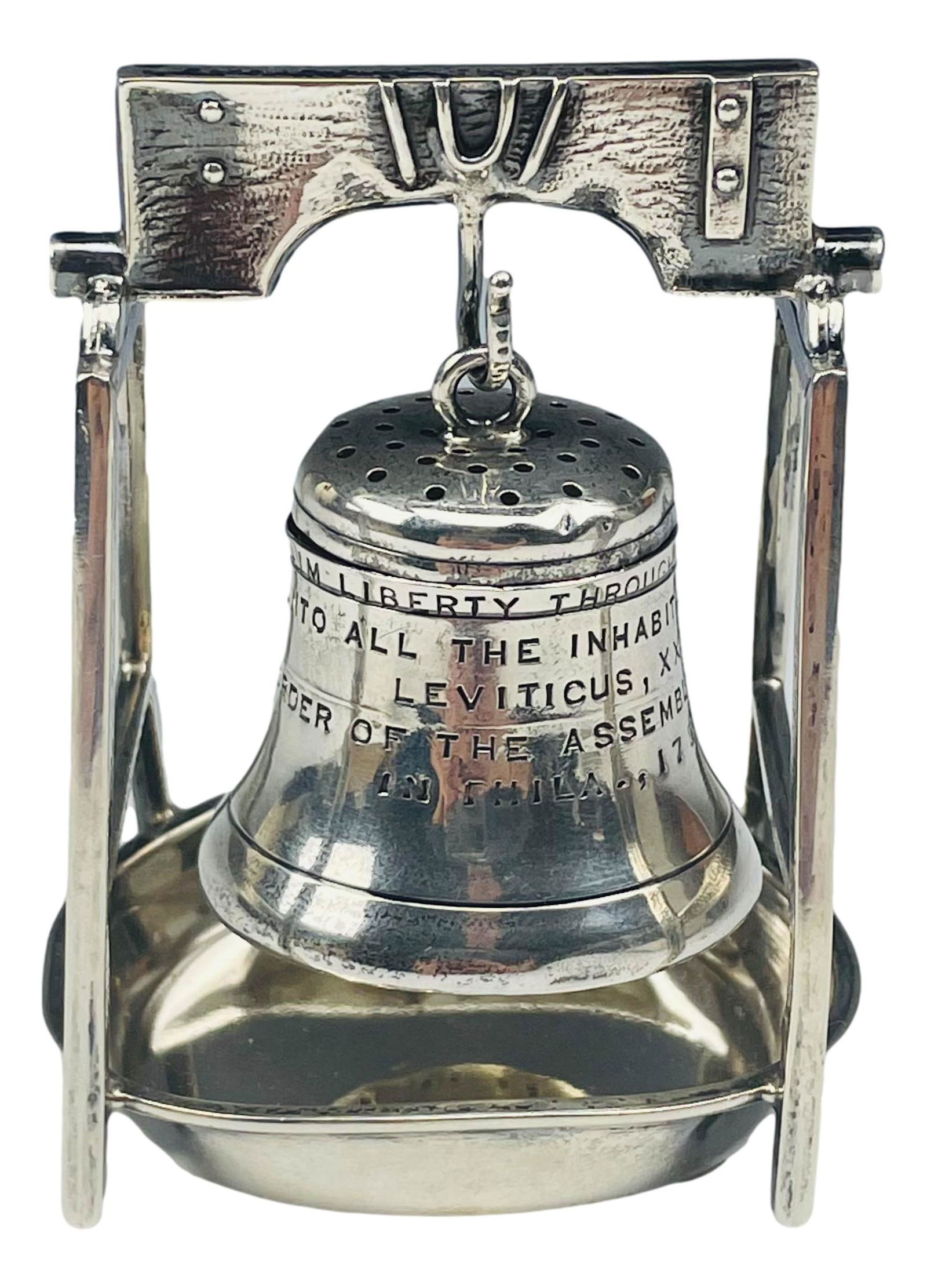 Webster Sterling Mini Liberty Bell Tea Strainer (1 of 4)