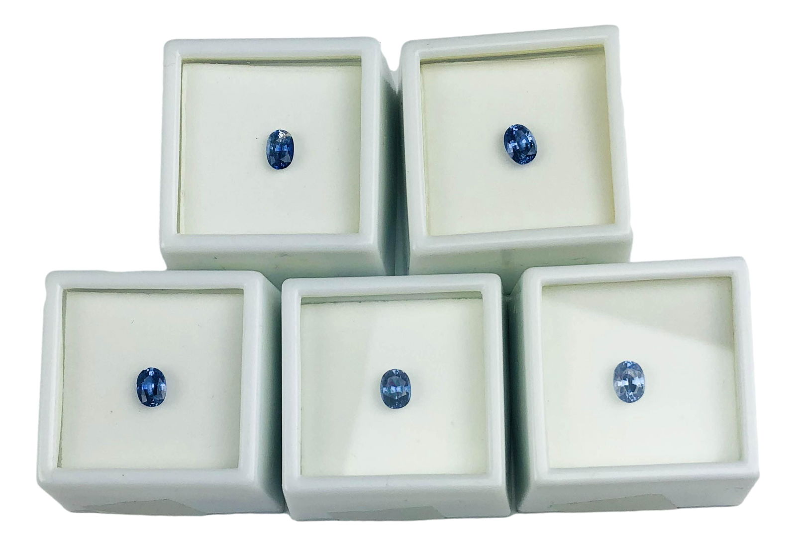 3 Carat TW Ceylon Blue Sapphire 5 Gemstone Lot (1 of 2)