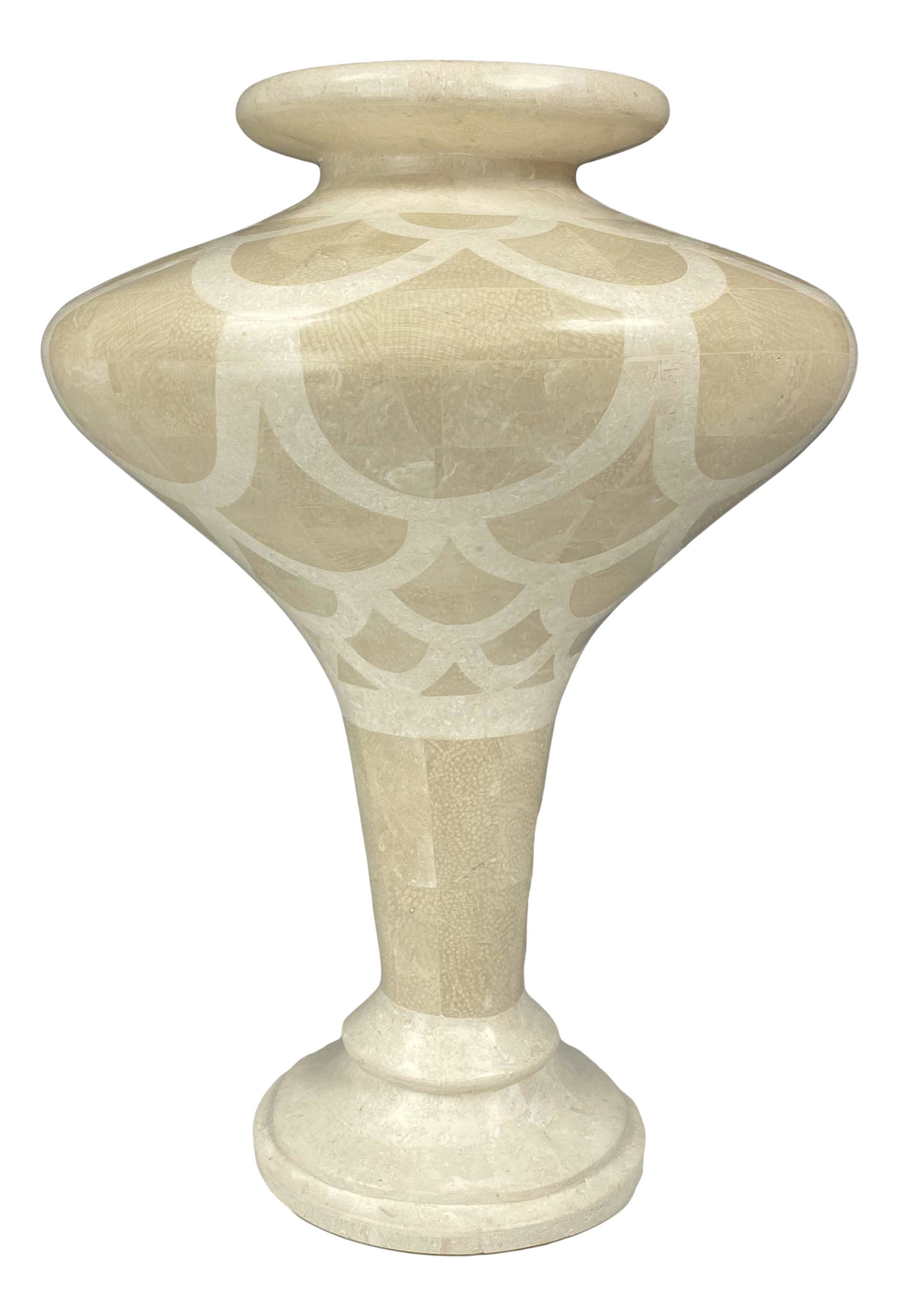 Maitland Smith Style Tessellated Horn 17" Vase (1 of 4)