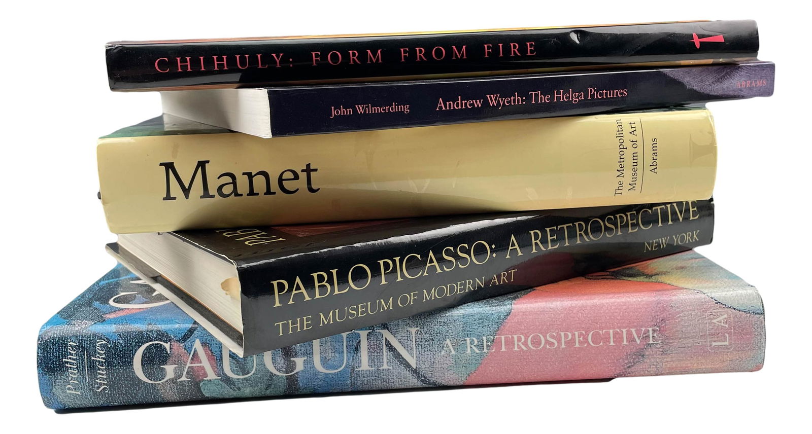 Gaughin Picasso Manet Wyeth Chihuly Art Book LOT (1 of 6)