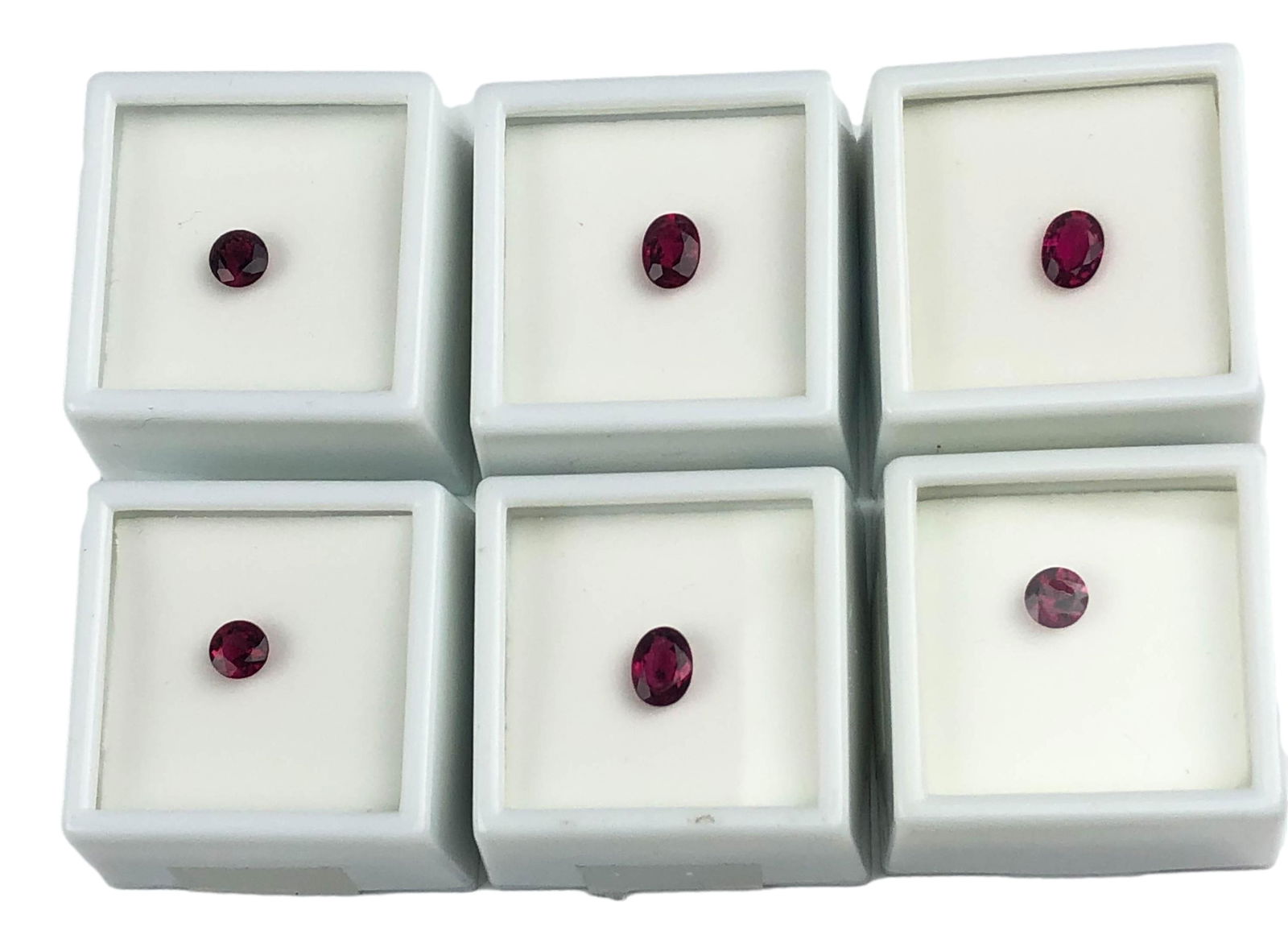 2.65 CTTW Pink Rubellite Tourmaline 6 Gemstone LOT (1 of 2)