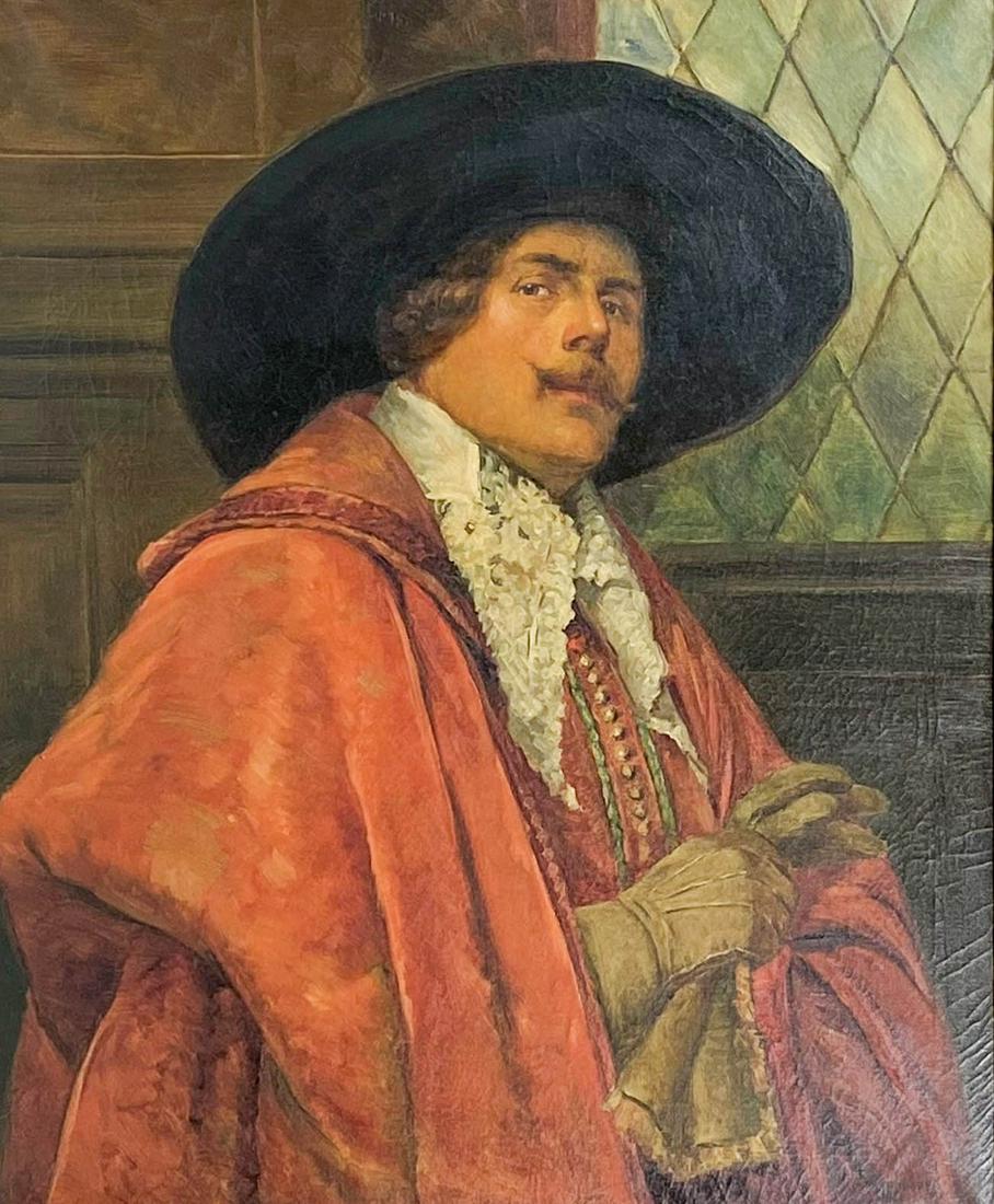 Carlo Kappo Cavalier Man Portrait Painting 20th C (1 of 5)