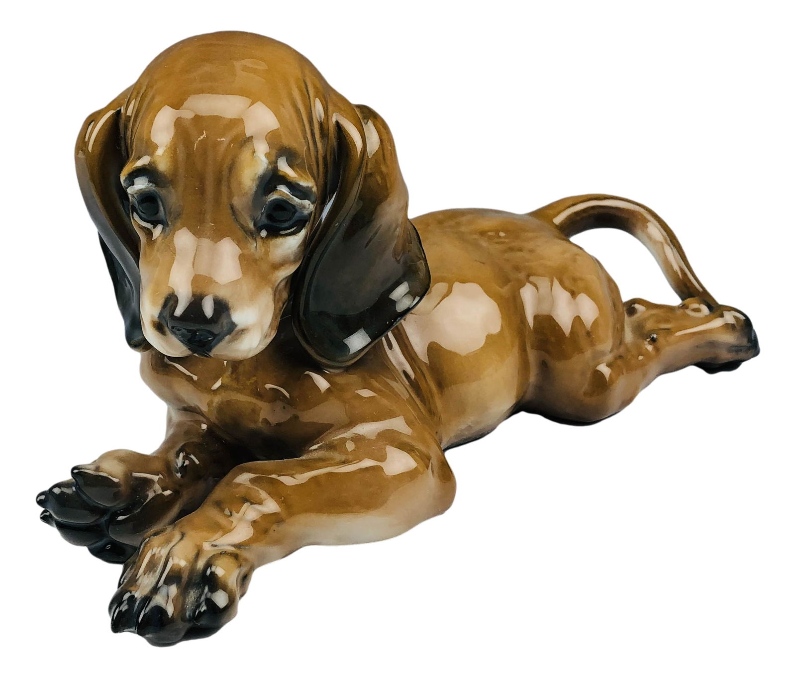 Rosenthal Dachshund Puppy Porcelain K9 Dog SIGNED (1 of 3)