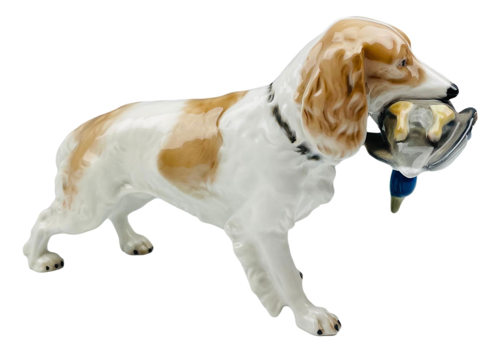 Rosenthal Cocker Spaniel w/ Duck K9 Dog Figurine (1 of 5)