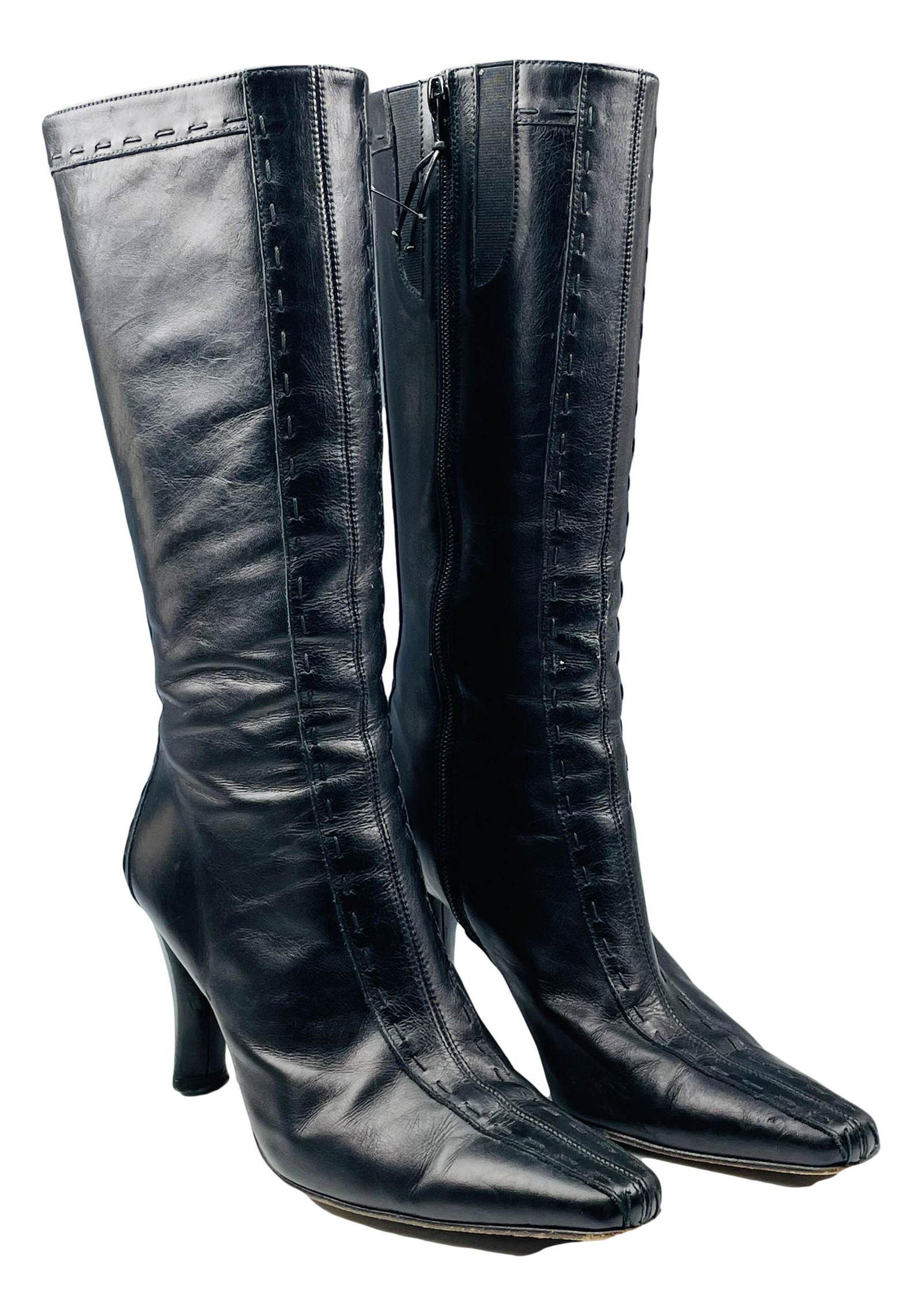 Donald Pliner Leather Women's Designer Boots 7 M (1 of 4)