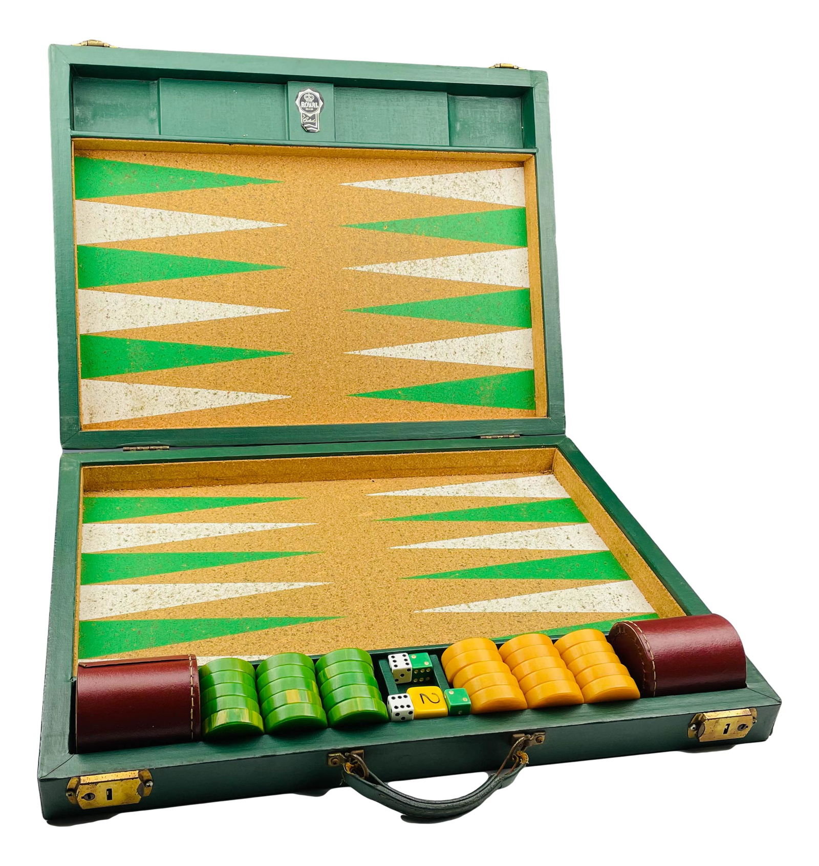 Royal Brand Crisloid Bakelite Chip Backgammon Set (1 of 5)