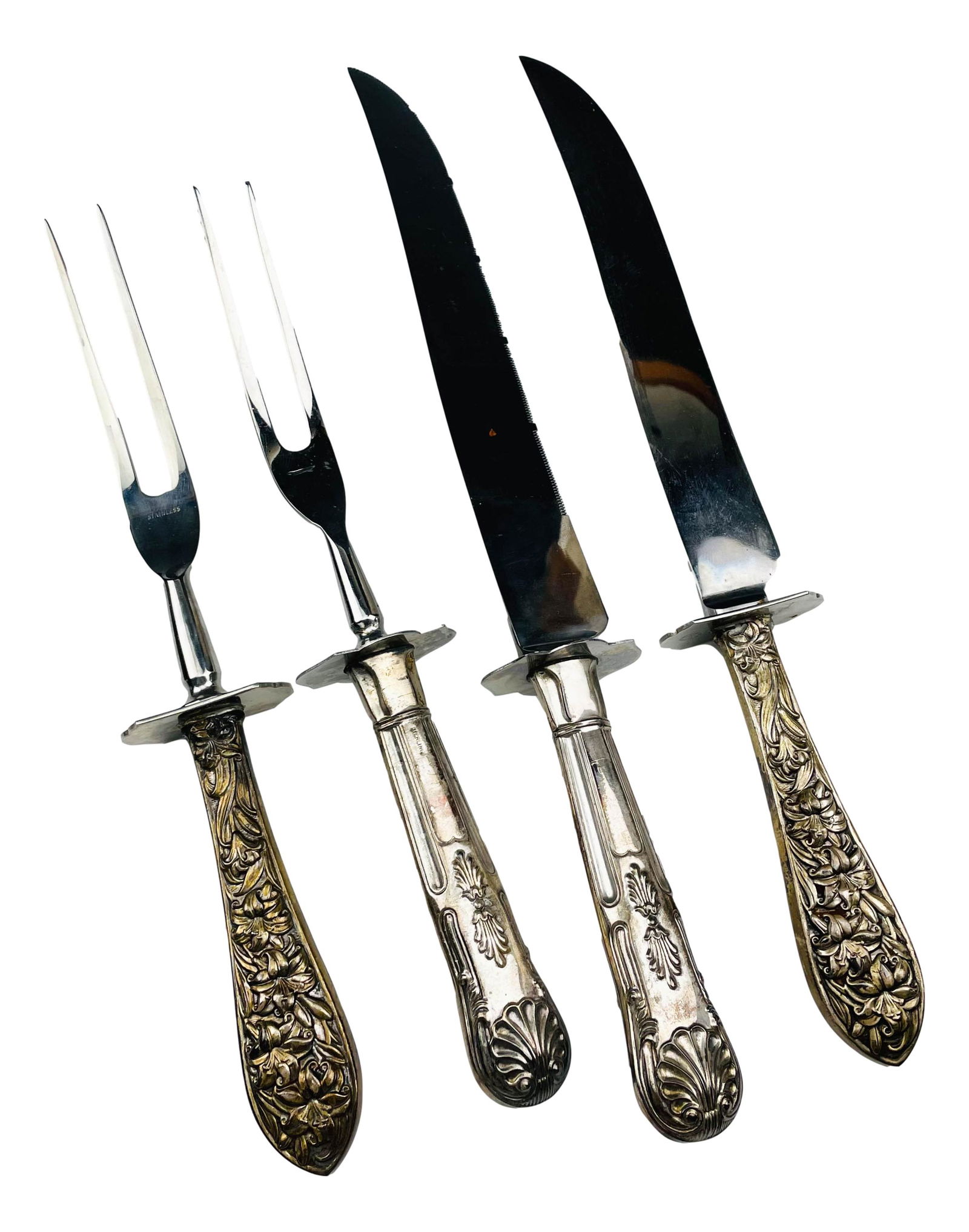 Whiting & Ambassador Sterling Meat Carving Set x 2 (1 of 8)