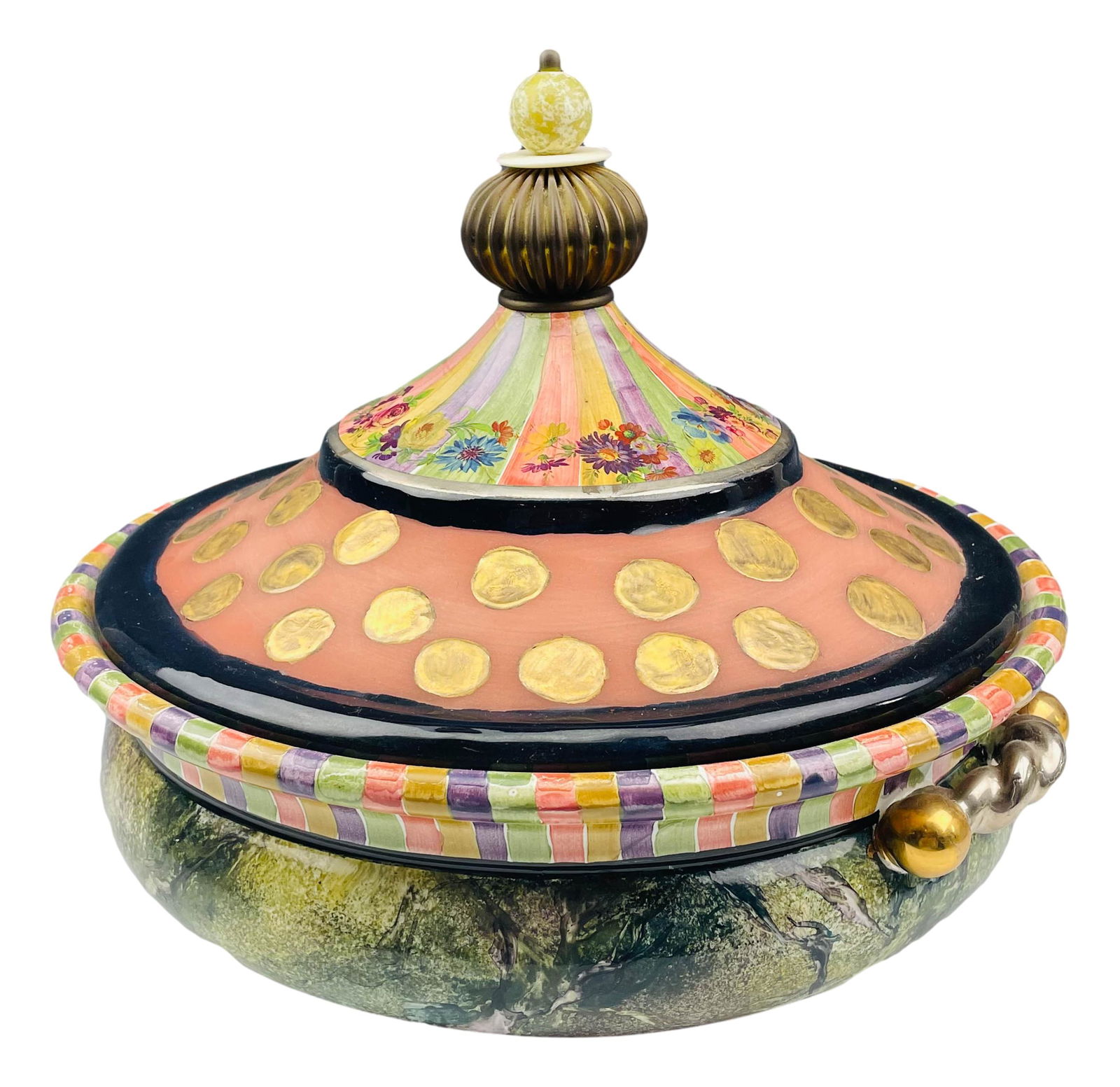 Mackenzie Childs Piece De Resistance Tureen w Lid (1 of 6)