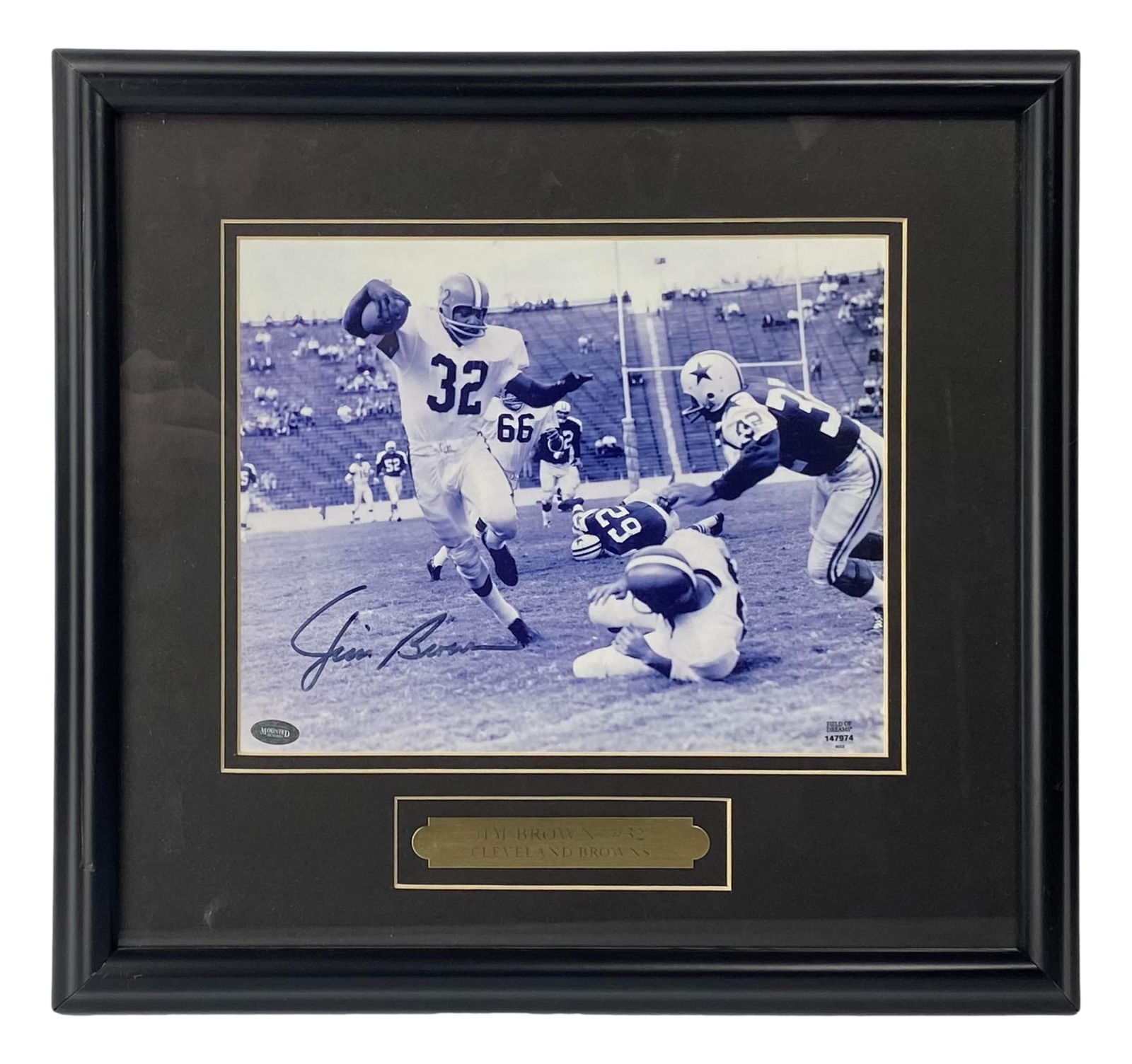 Jim Brown #32 Cleveland Browns Autographed Photo (1 of 6)