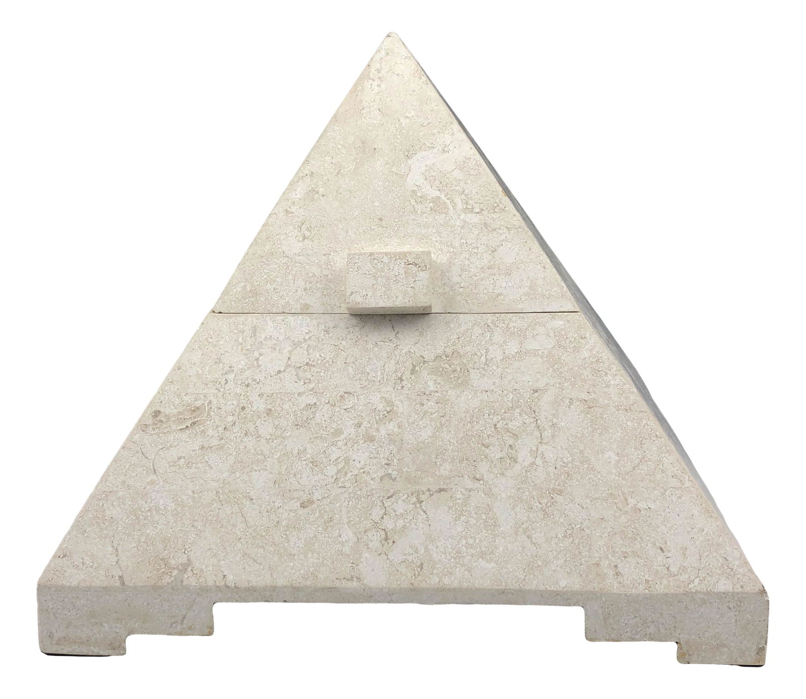 Renoir Tessellated Marble Pyramid Jewelry Ring Box (1 of 5)