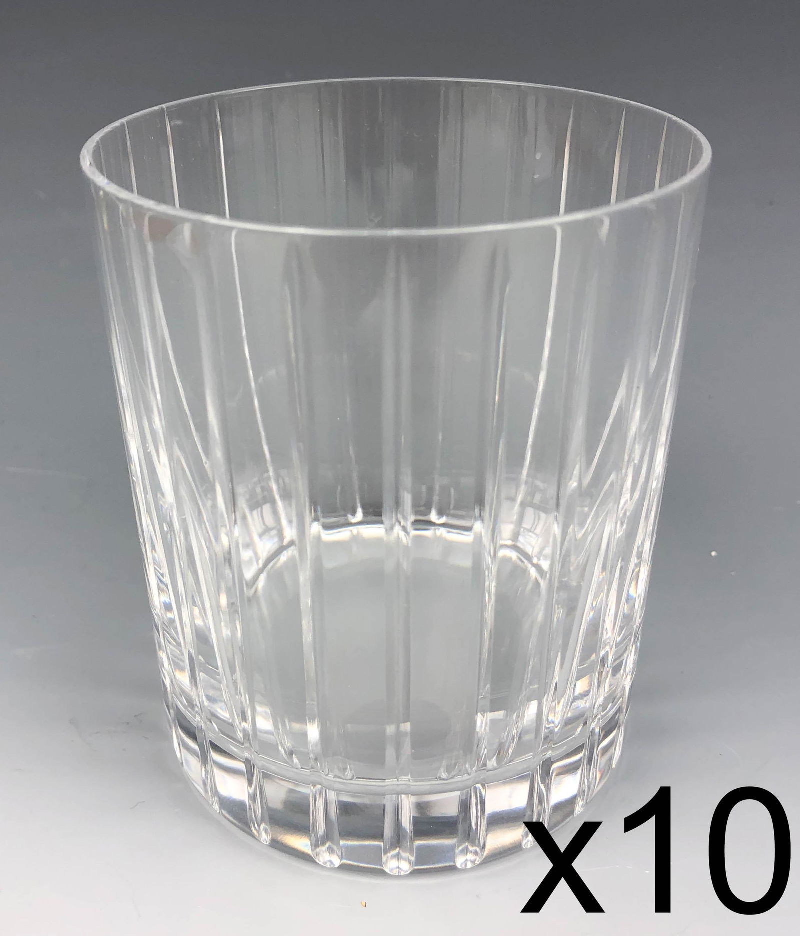Baccarat Clear Crystal Harmonie Tumbler 10pc LOT (1 of 3)