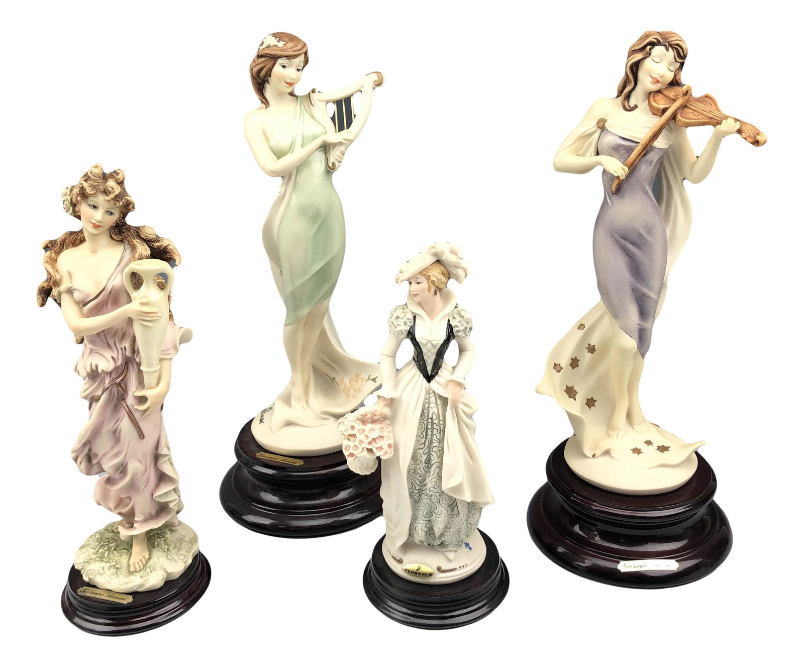 Giuseppe Armani Italy Lady Figurine 4pc Estate Lot (1 of 2)