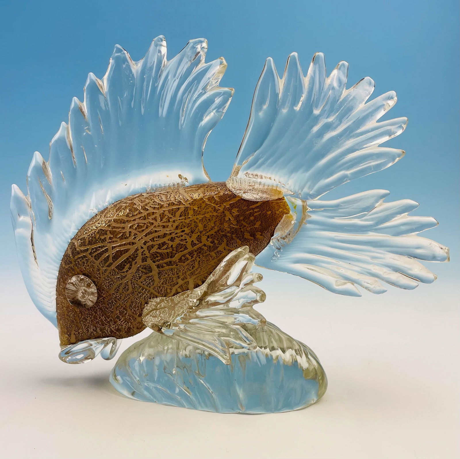 Murano Mid Century Tropical Fish Glass Sculpture (1 of 4)