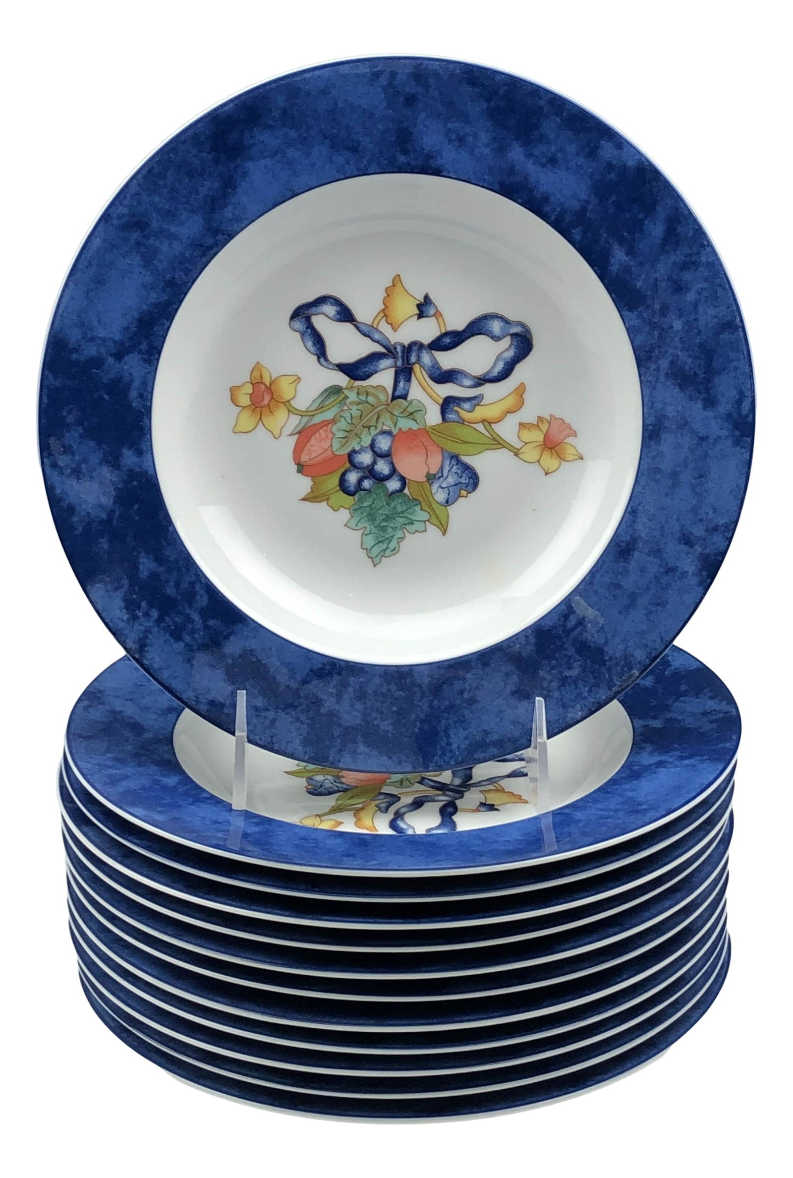 Bernardaud Limoges Borghese Rim Soup Bowl 12pc LOT (1 of 4)