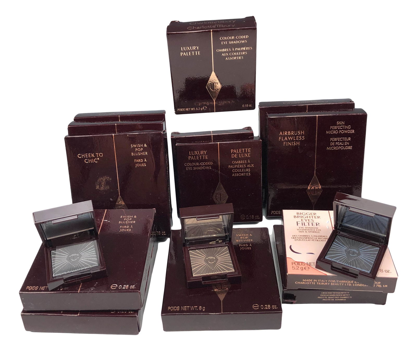 Charlotte Tilbury Eyeshadow Blush Palette 17pc LOT (1 of 6)