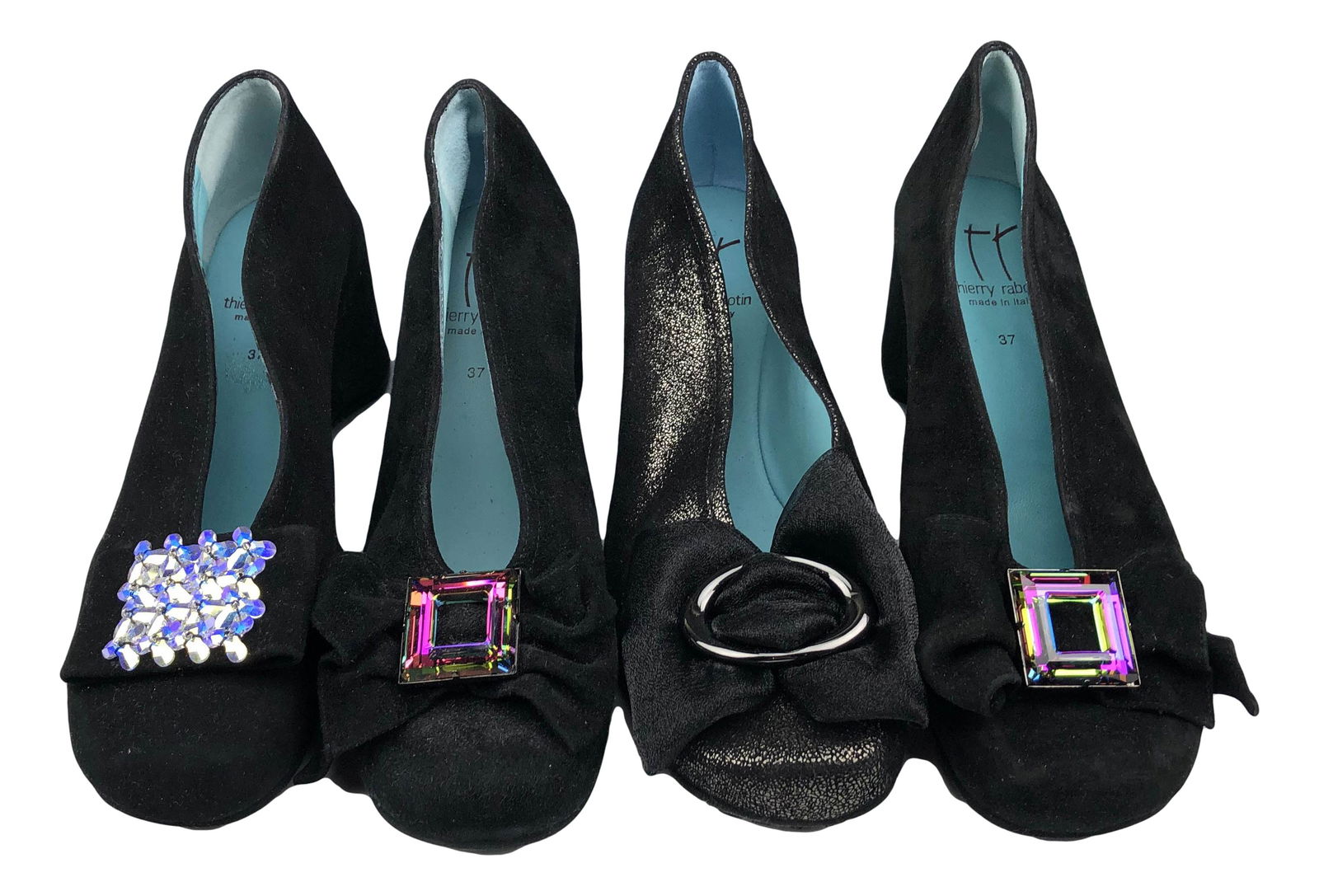 Thierry Rabotin Italian Suede Wedge Shoe 4pc LOT (1 of 4)