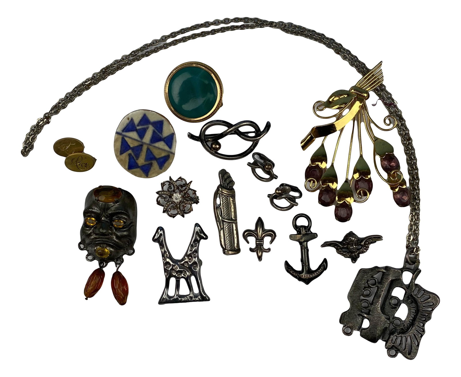 Collection Lot Sterling & Costume Jewelry 15pc LOT (1 of 7)