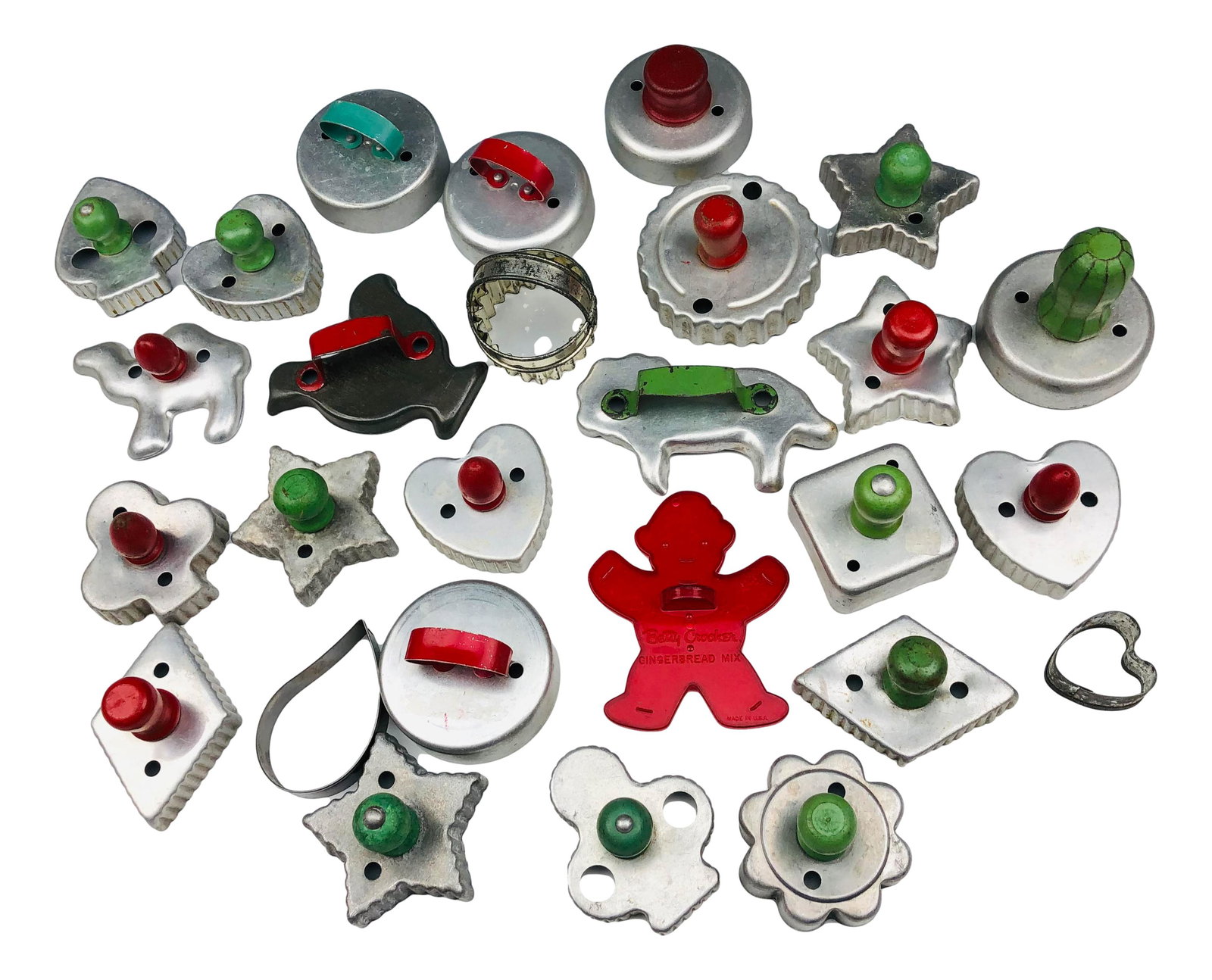 Store Counter Glass Jar 27 Tin Cookie Cutter Molds (1 of 6)