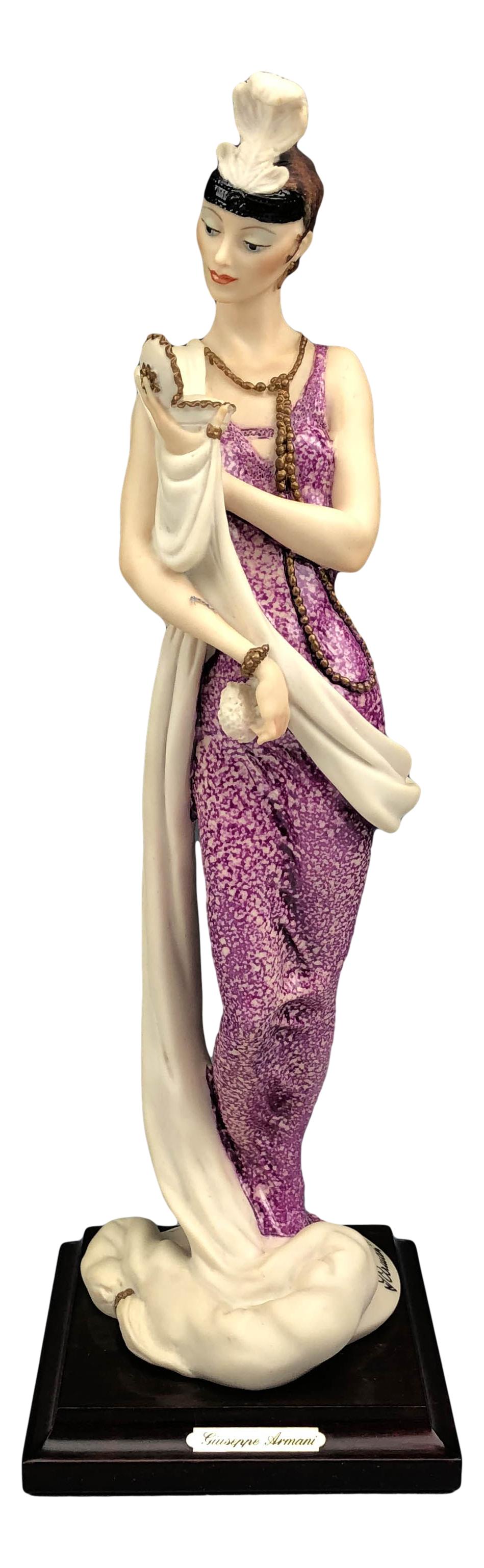 Armani Lady w/ Powder Puff #392C Flapper Figurine (1 of 4)