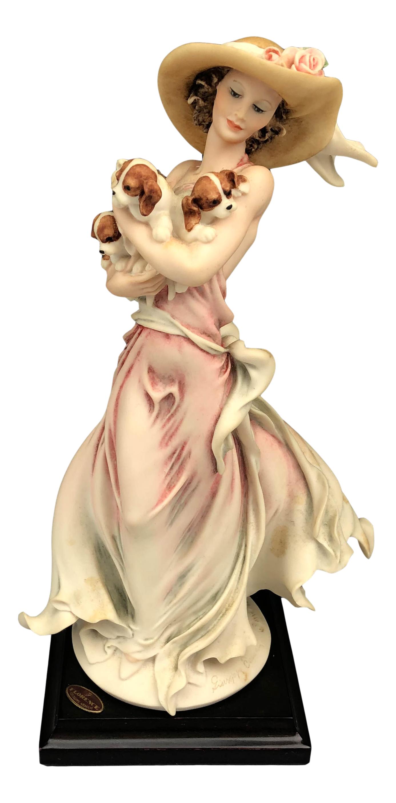 Armani New Friends #1653C Girl w K9 Puppy Figurine (1 of 4)