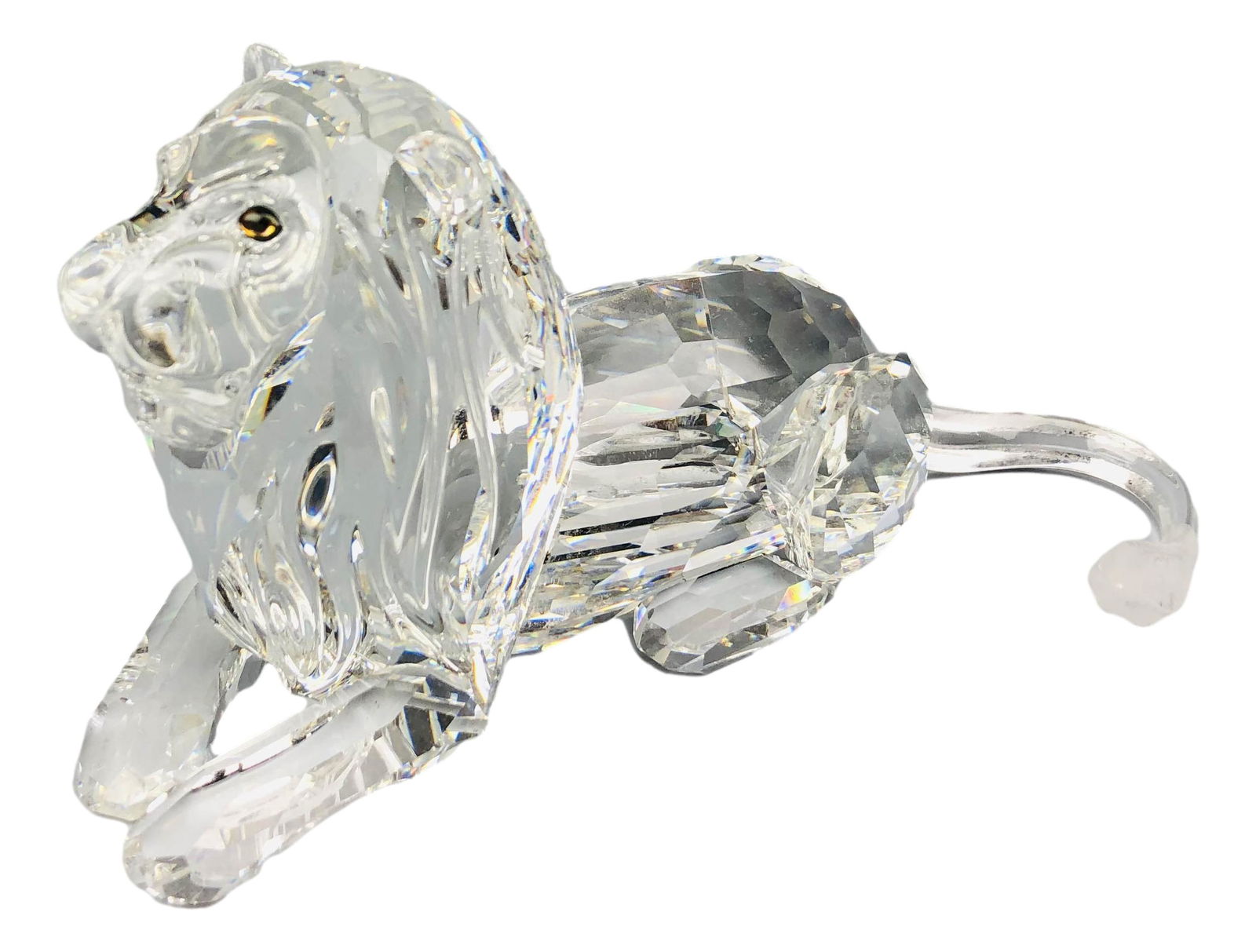 Swarovski Crystal Lion Art Glass Figurine w/ Box (1 of 3)