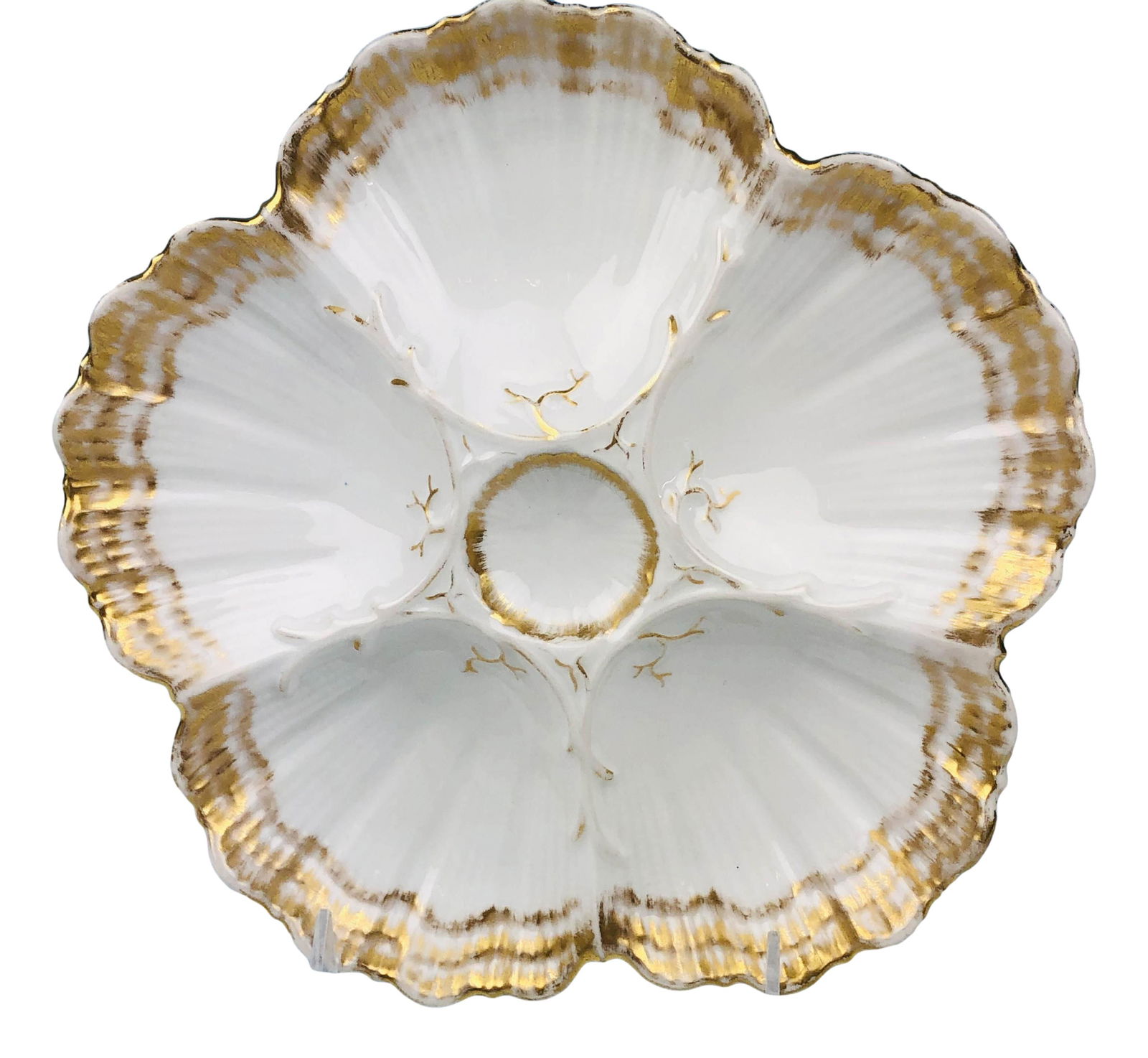 Martial Redon Limoges Porcelain 8" Oyster Plate (1 of 6)