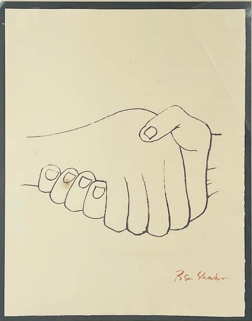 Ben Shahn (American, 1898-1969) Signed Lithograph (1 of 5)