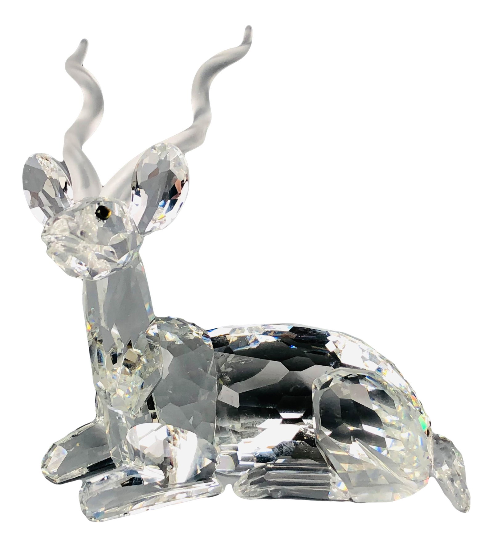 Swarovski Crystal Kudu Art Glass Figurine Box COA (1 of 4)