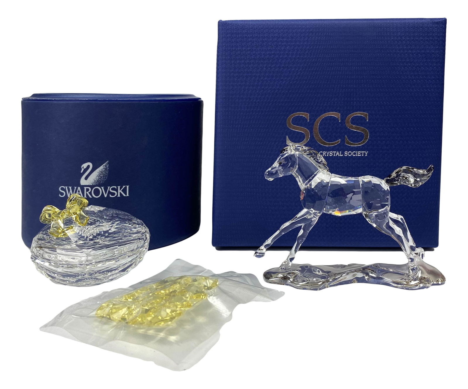 Swarovski Foal Horse & Jewel Box Figurine 2pc LOT (1 of 4)