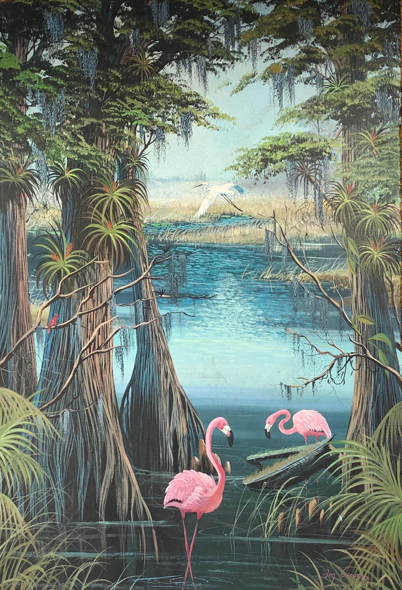 Ben Cannon American Marsh Landscape Oil Painting (1 of 5)