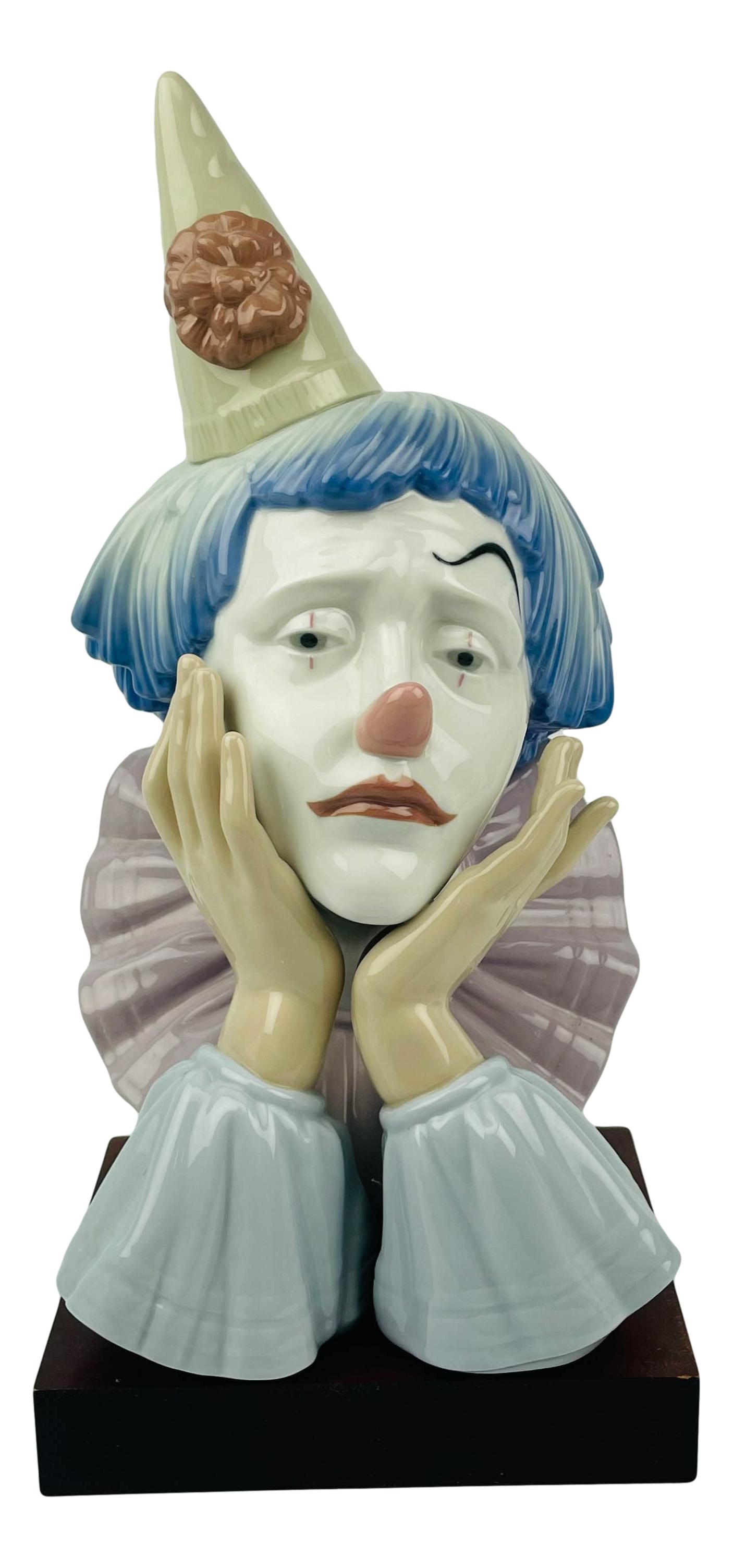 Lladro Jester w Base 5129 Clown Porcelain Figurine (1 of 6)