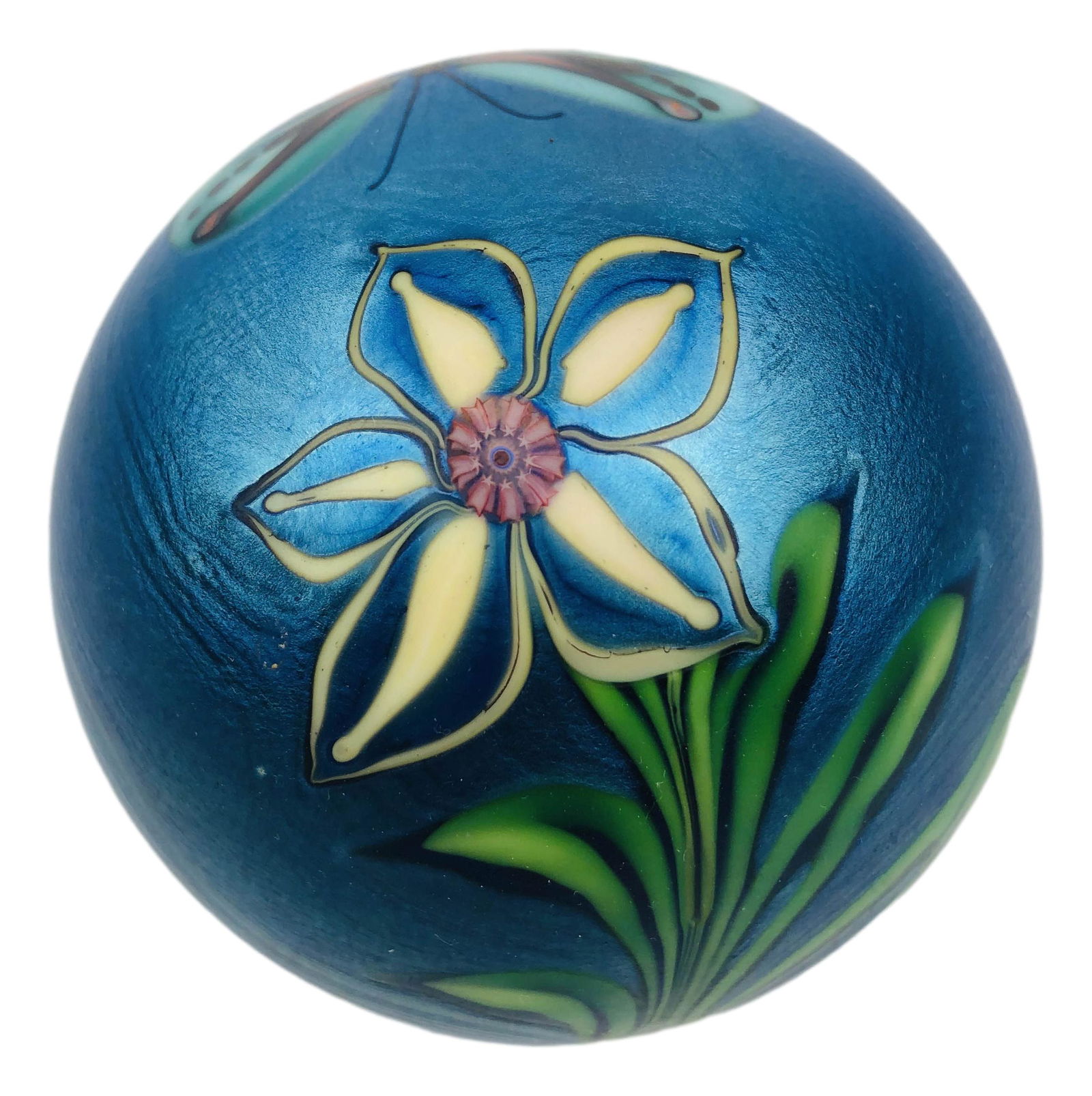 Orient & Flume Studio Art Glass Signed Paperweight (1 of 5)