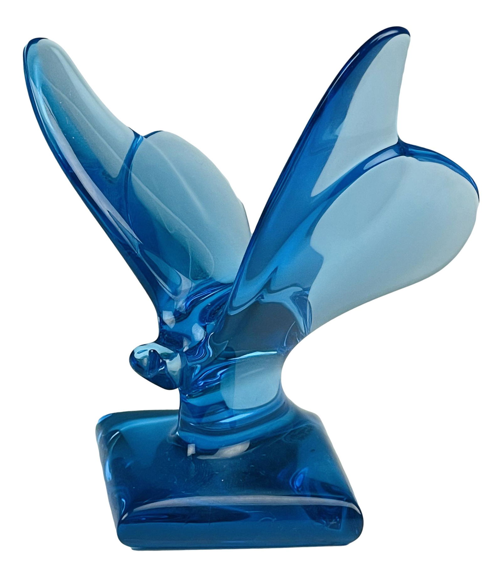 Baccarat Crystal Blue Lucky Butterfly on Pedestal (1 of 5)